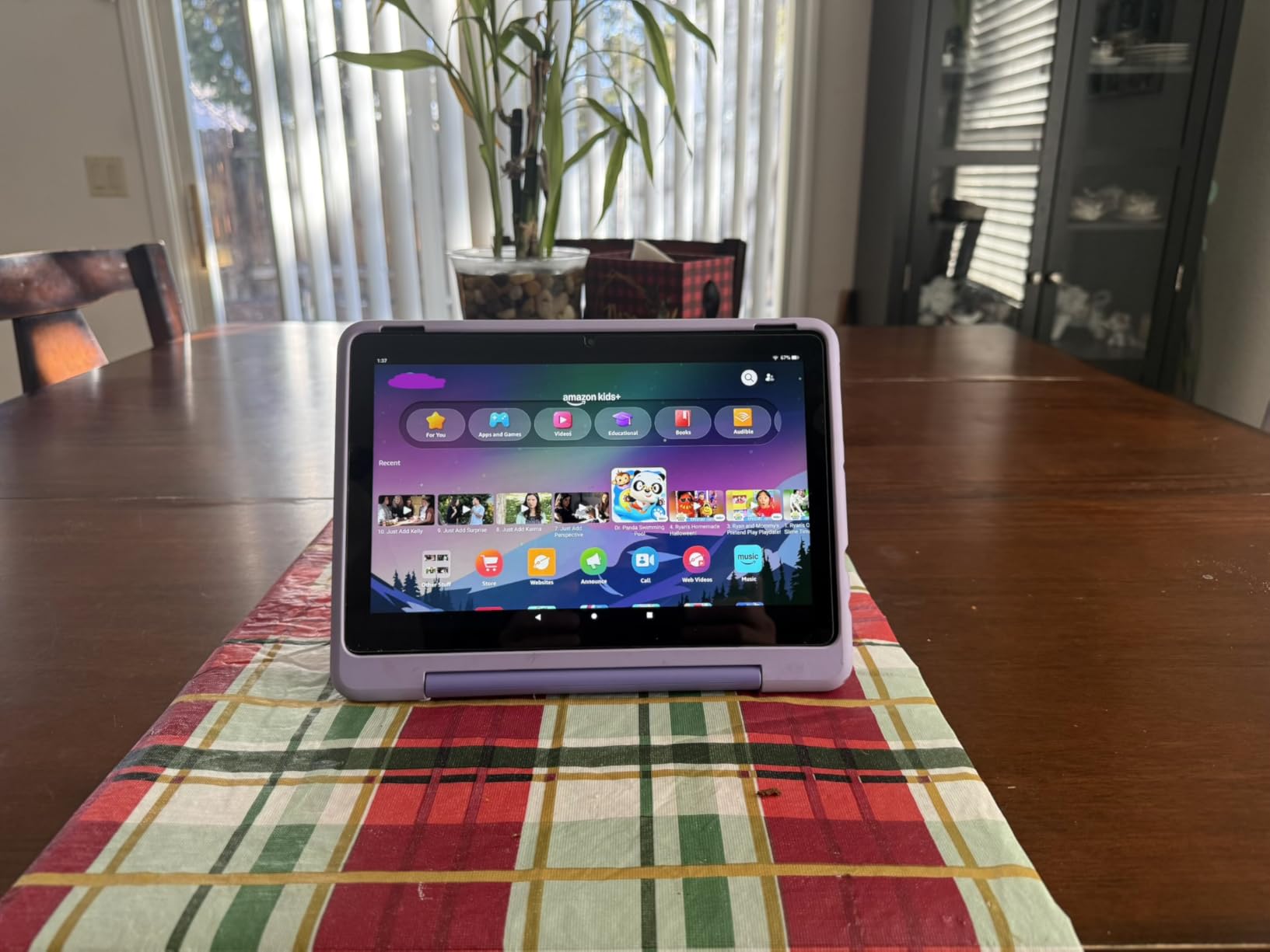 Amazon Fire HD 10 Kids Pro tablet, ages 6-12. Bright 10.1