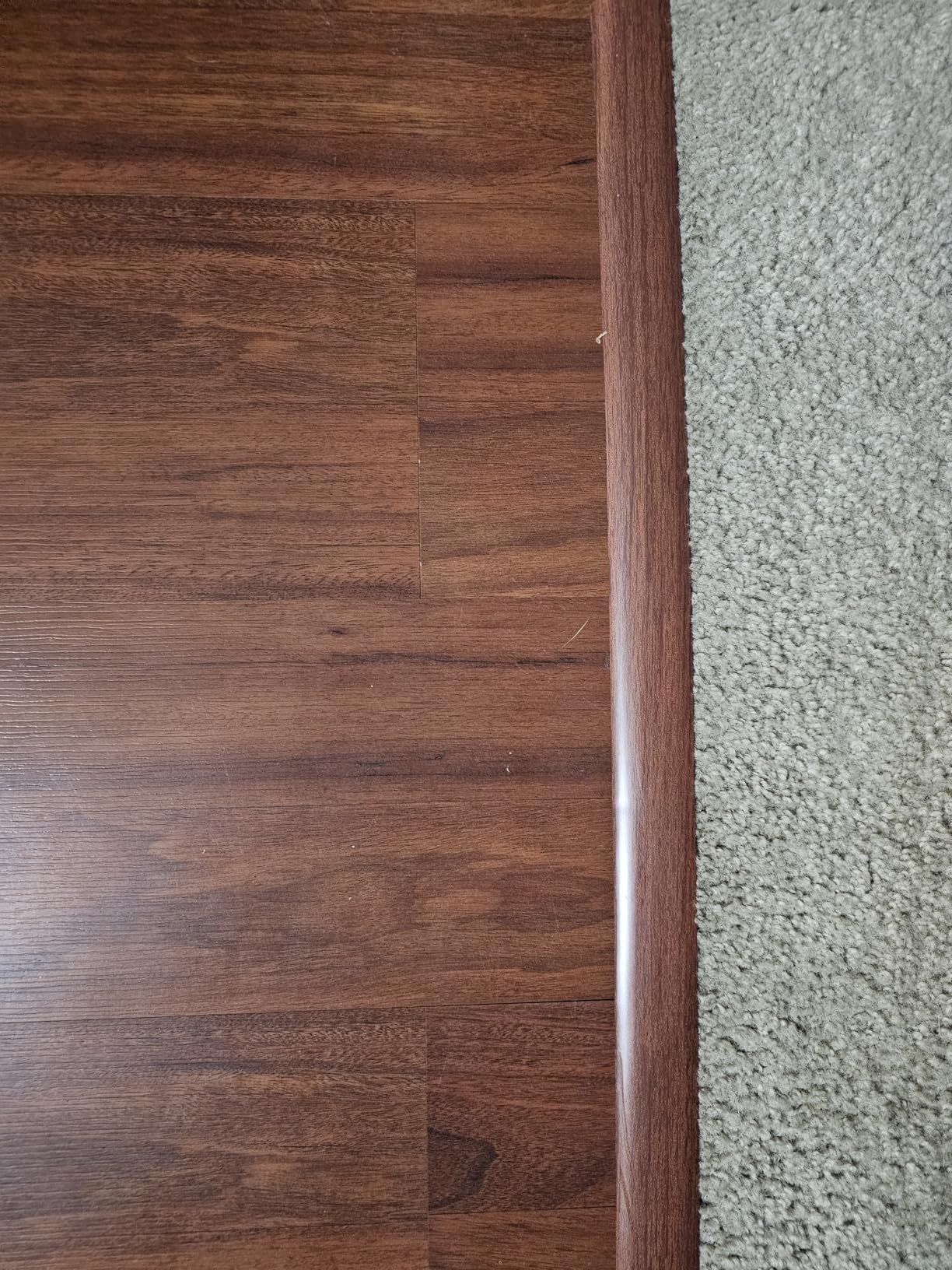 Art3d 4 FT Self Adhesive Vinyl Floor Transition Strip, Laminate Strip Flat Divider for Joining Gaps,Carpet Threshold Transition,Floor Tiles(1.57in, Brown) Customer Review Art3d 4 FT Self Adhesive Vinyl Floor Transition Strip, Laminate Strip Flat Divider for Joining Gaps,Carpet Threshold Transition,Floor Tiles(1.57in, Brown) - Customer Photo 1