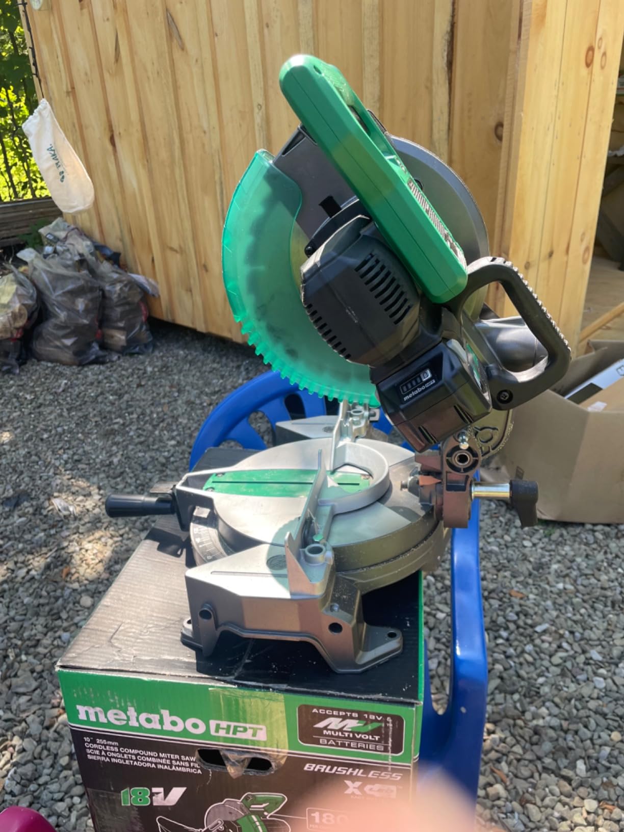 Metabo HPT 18V MultiVolt Cordless Miter Saw Kit | 10-Inch Blade | Includes 1-18V/36V MultiVolt Battery + Charger | Xact Cut LED Shadow Line System | C1810DFA Customer Review Metabo HPT 18V MultiVolt Cordless Miter Saw Kit | 10-Inch Blade | Includes 1-18V/36V MultiVolt Battery + Charger | Xact Cut LED Shadow Line System | C1810DFA - Customer Photo 2