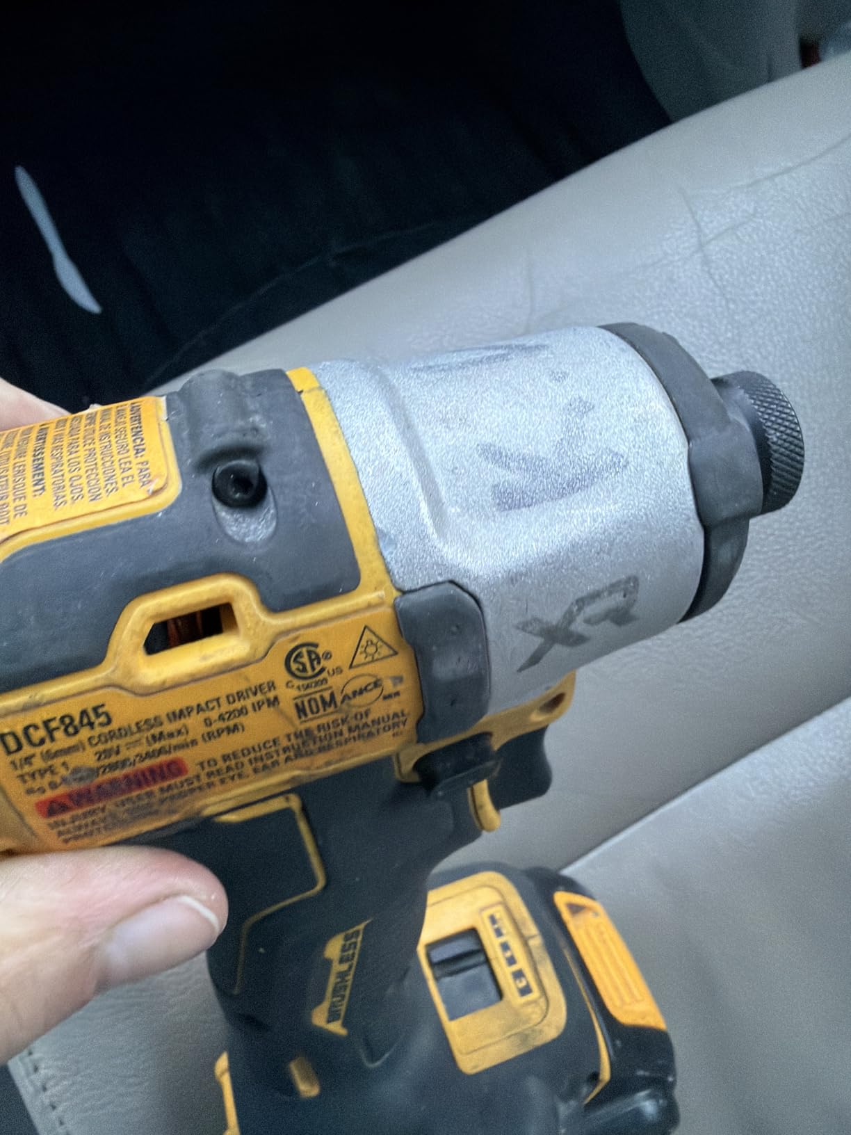 DEWALT 20V MAX XR Impact Driver, 1/4 Inch High Torque Brushless 3 Speed Premium Cordless Impact Driver, Tool Only (DCF845B) - Customer Photo 1