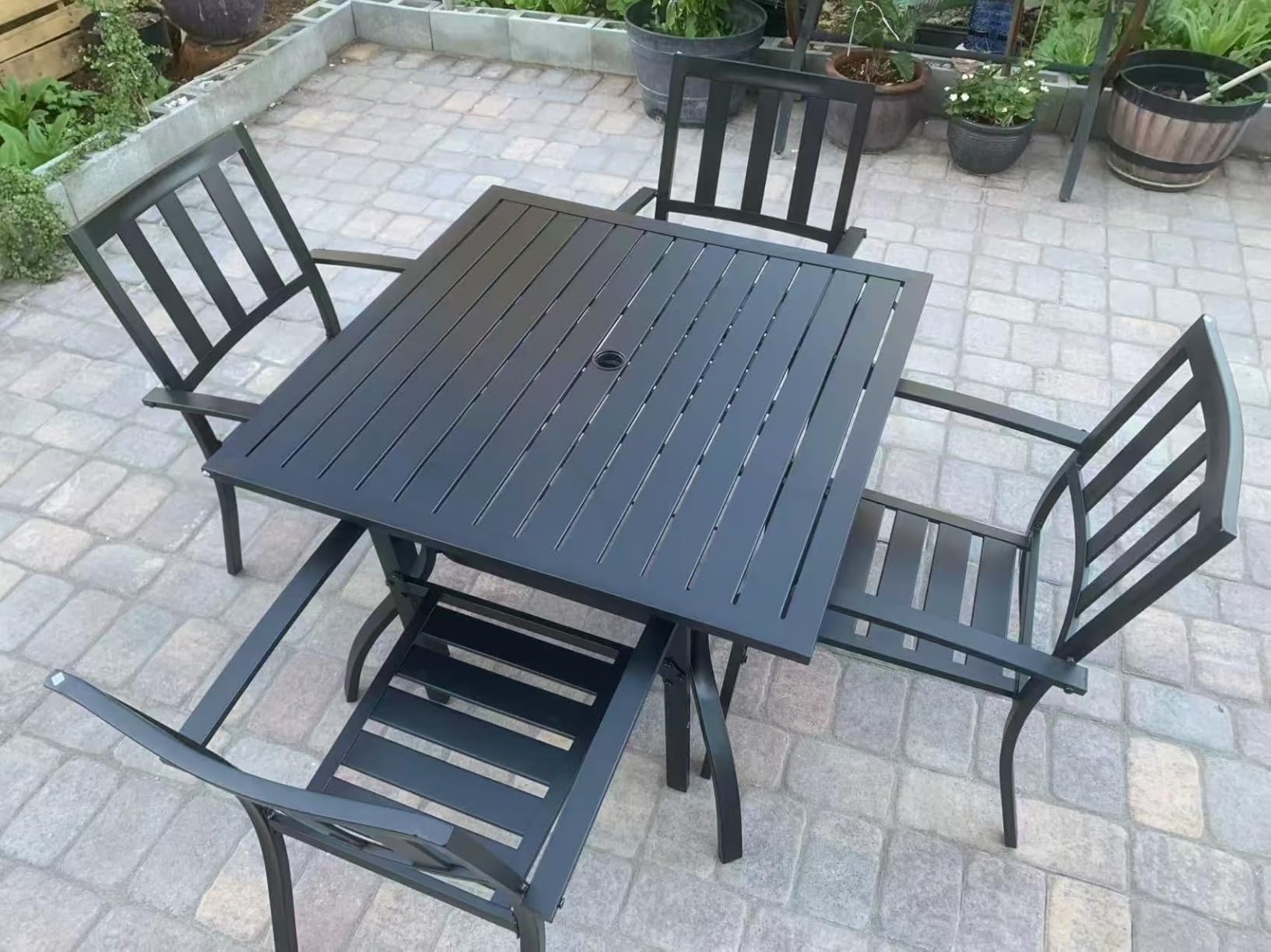 PHI VILLA 9 Pieces Outdoor Dining Set for 8, 60 PHI VILLA 9 Pieces Outdoor Dining Set for 8, 60