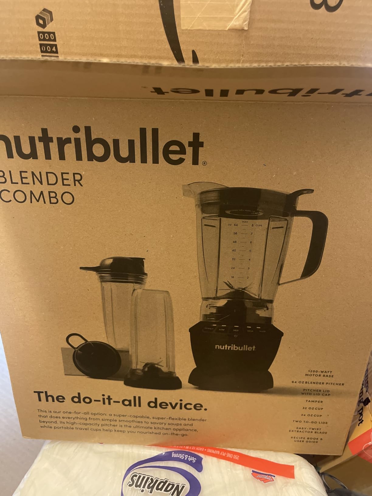 nutribullet Full-Size Blender Combo 1200W – NBF50500 - Dark Gray Customer Review nutribullet Full-Size Blender Combo 1200W – NBF50500 - Dark Gray - Customer Photo 1