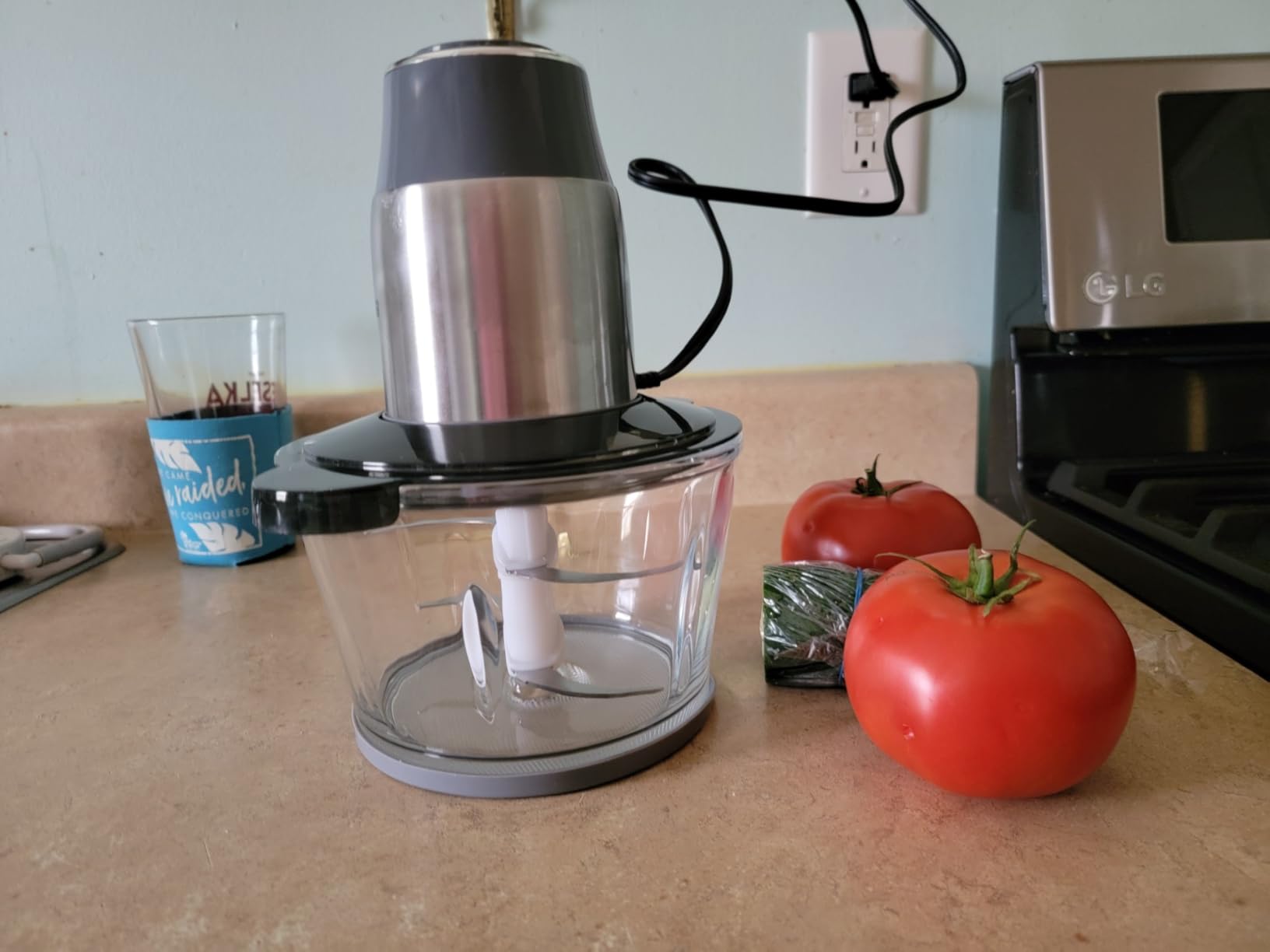 GANIZA Food Processors, Electric Food Chopper with Meat Grinder & Vegetable Chopper - 2 Bowls (8 Cup+8 Cup) with Powerful 450W Copper Motor - Includes 2 Sets of Bi-Level Blades for Fruits/Meat/Nuts Customer Review GANIZA Food Processors, Electric Food Chopper with Meat Grinder & Vegetable Chopper - 2 Bowls (8 Cup+8 Cup) with Powerful 450W Copper Motor - Includes 2 Sets of Bi-Level Blades for Fruits/Meat/Nuts - Customer Photo 2