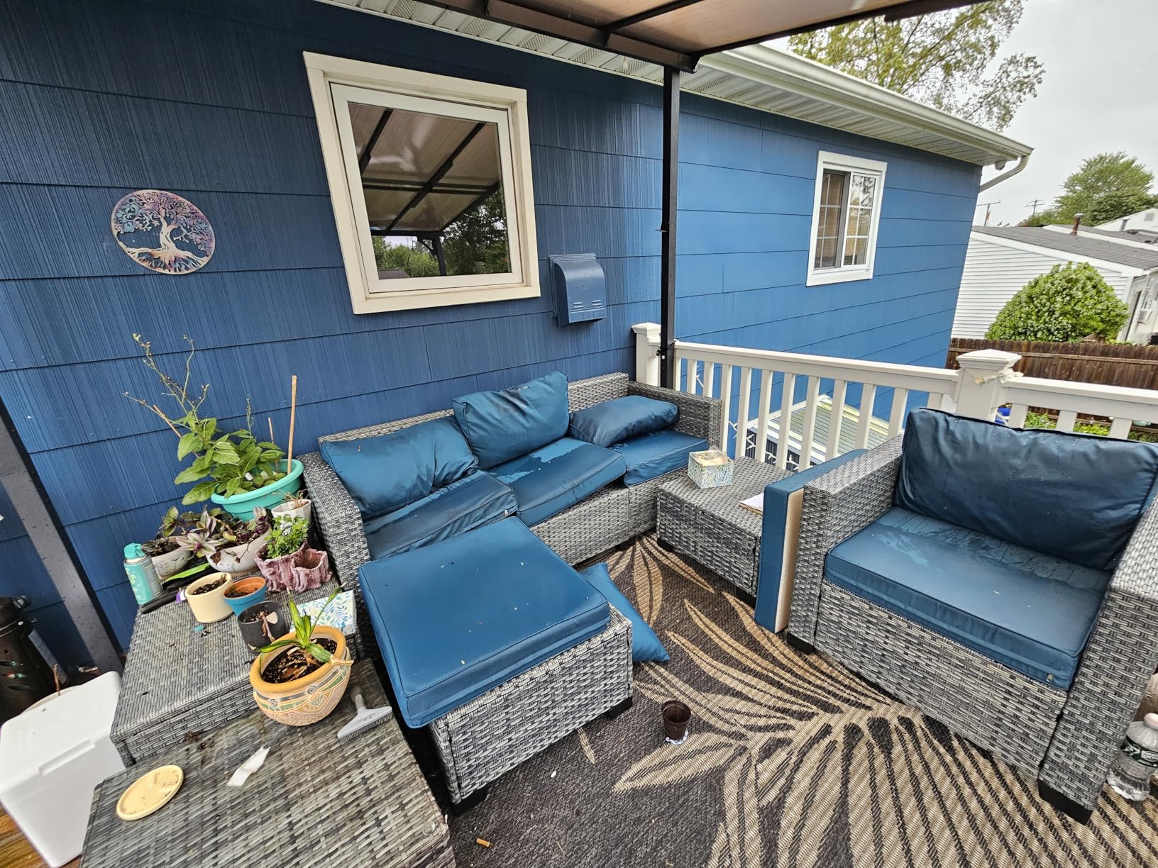 Lviden 6 Pieces Wicker Patio Furniture Sets Outdoor Conversation Set HDPE Rattan Sectional Sofa Couch with Storage Table and Grey Cushions Customer Review Lviden 6 Pieces Wicker Patio Furniture Sets Outdoor Conversation Set HDPE Rattan Sectional Sofa Couch with Storage Table and Grey Cushions - Customer Photo 4
