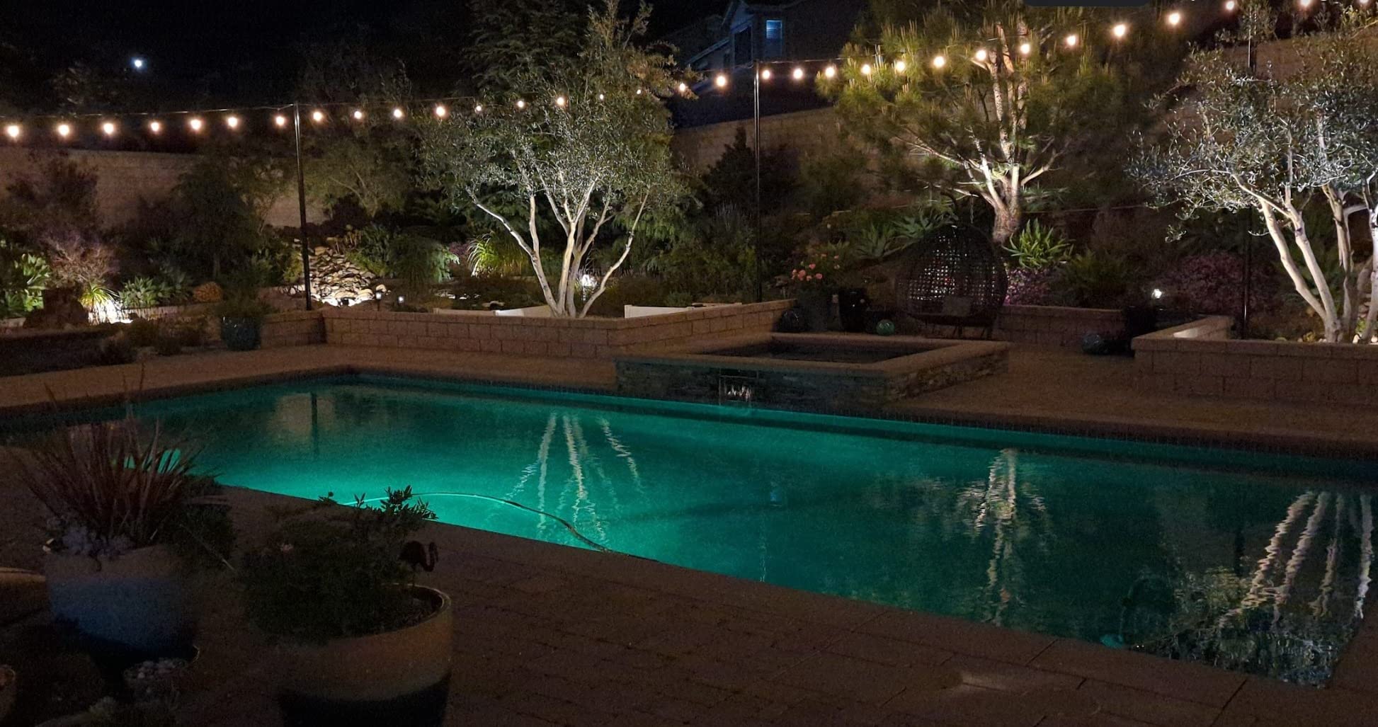 LyLmLe LED Pool Lights, 20W Smart RGB Magnetic Submersible Light with APP customer photo 2