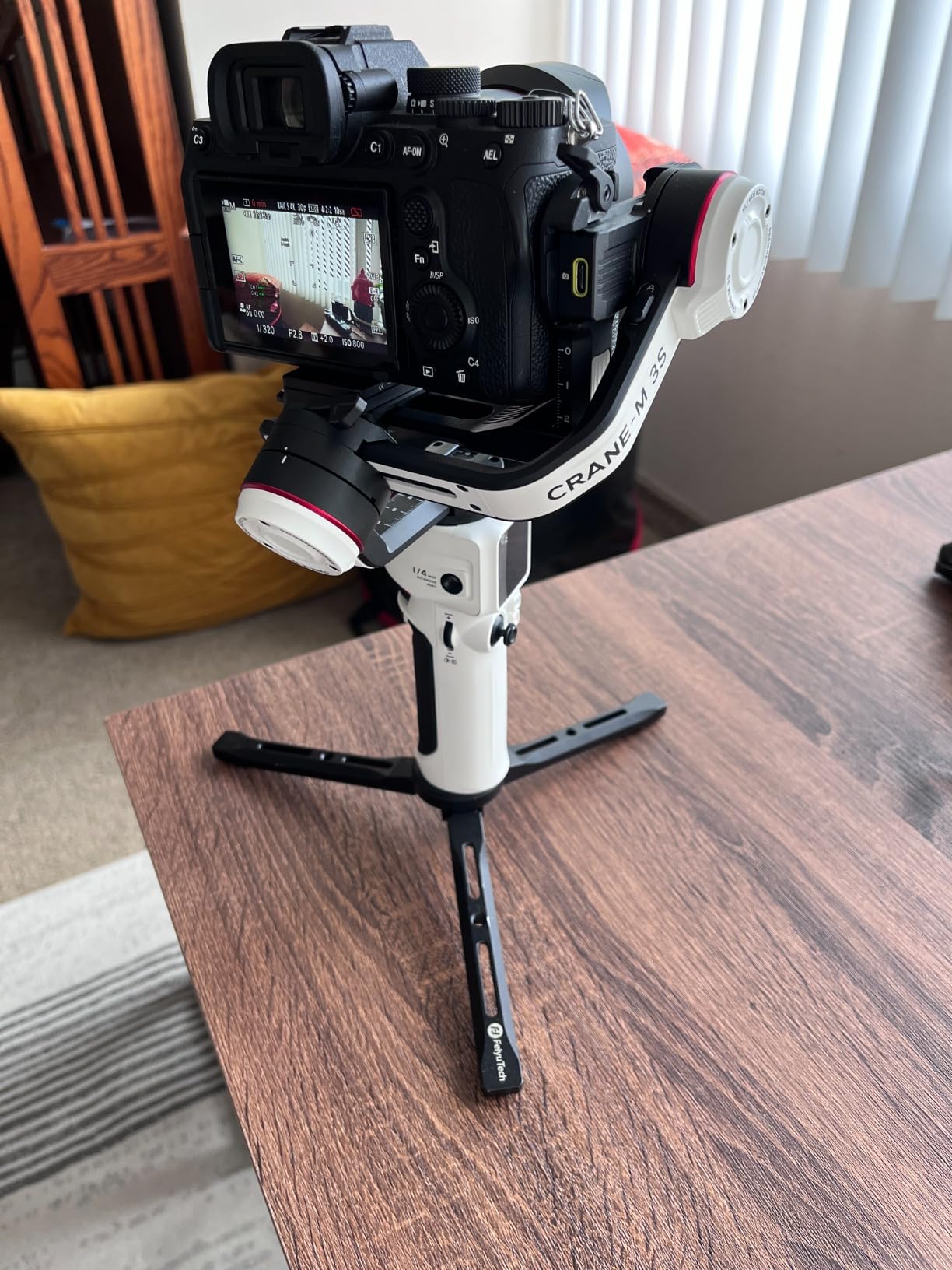 Zhiyun Crane-M3S Combo 3-Axis Handheld Gimbal Stabilizer for Mirrorless Camera Smartphone Action Cams,Phone Clip Tripod Backpack Included,All in One Design - Customer Photo 2