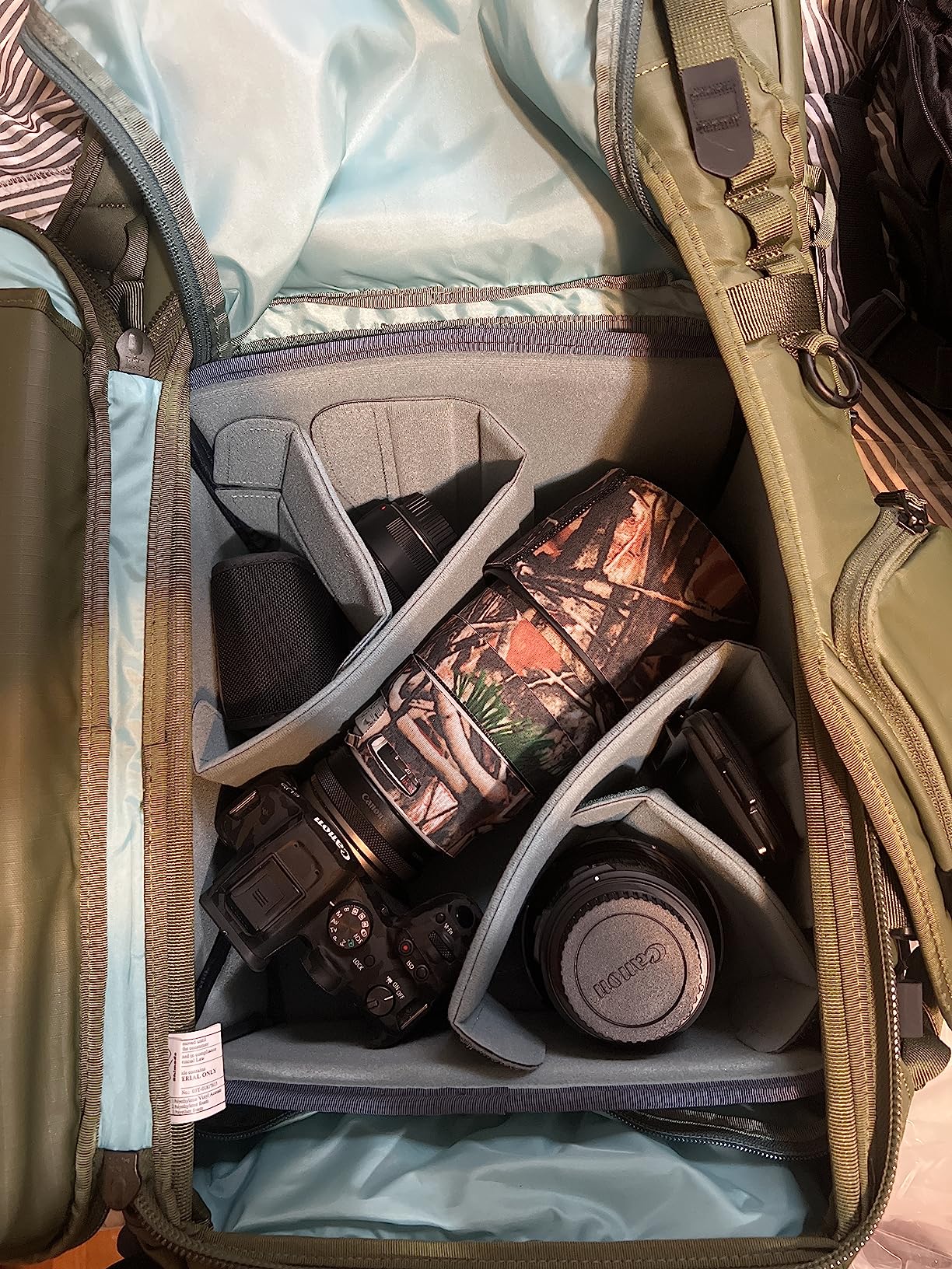 Shimoda Action X30 V2 Adventure Camera Backpack - Water Resistant - Fits DSLR, Mirrorless Cameras, Batteries, Lenses, and Other Gear - Army Green (520-126) - Customer Photo 1