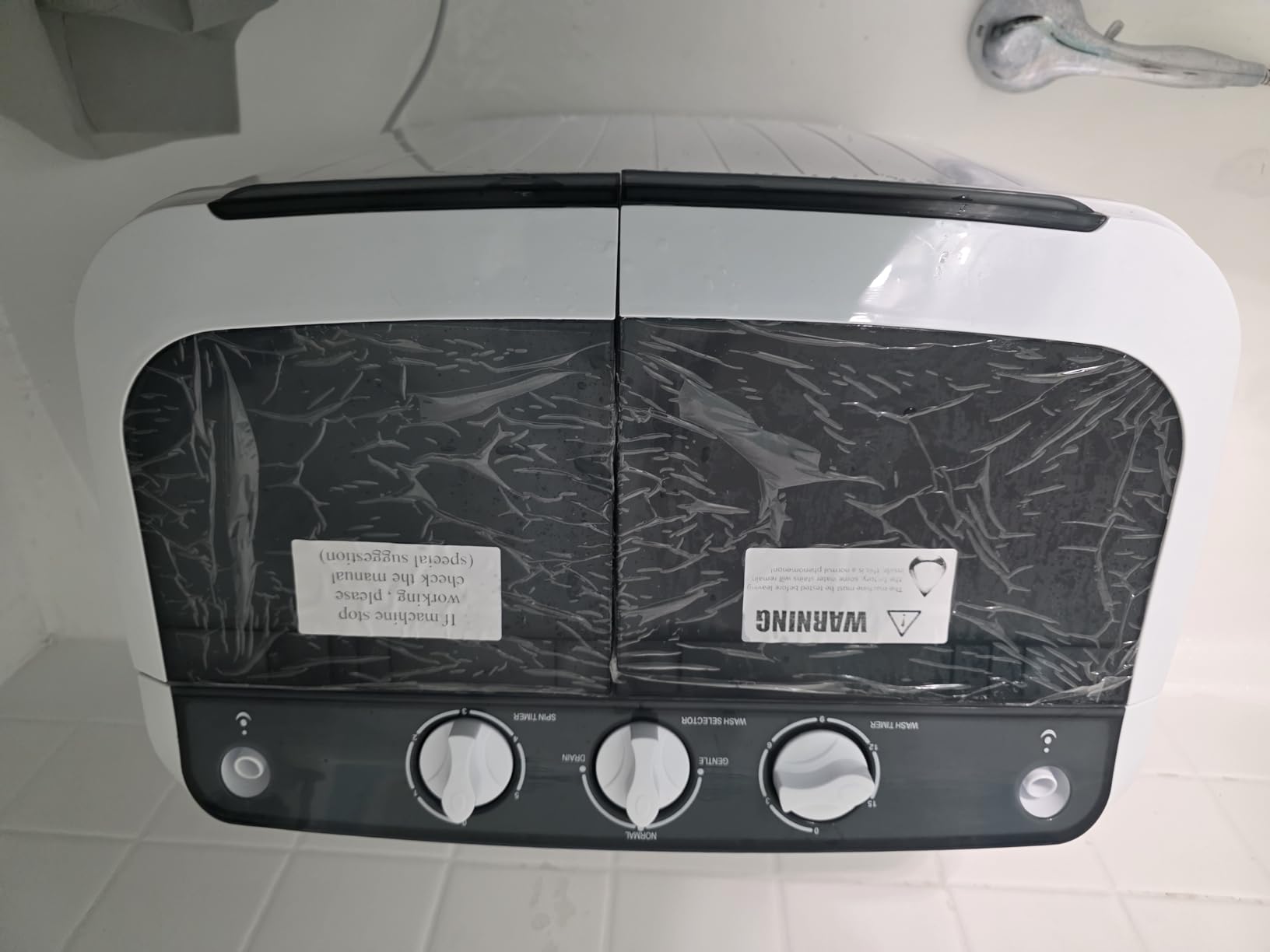 Pataku Portable Washing Machine, 17.6 Lbs Compact Mini Washer and Dryer Combo,Twin Tub Laundry Washer with Spin Cycle, Soaking Function Ideal for Apartment, Dorms, RVs Camping, Grey Customer Review Pataku Portable Washing Machine, 17.6 Lbs Compact Mini Washer and Dryer Combo,Twin Tub Laundry Washer with Spin Cycle, Soaking Function Ideal for Apartment, Dorms, RVs Camping, Grey - Customer Photo 2