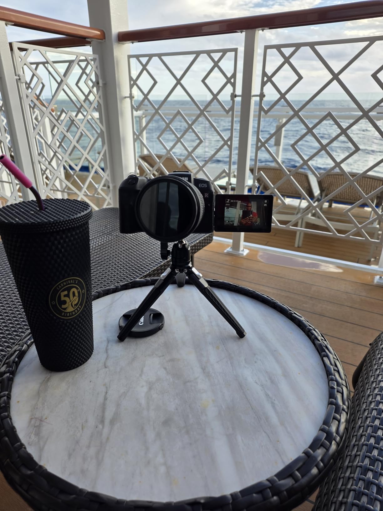 NEEWER Mini Metal Table Tripod with 360 Ball Head, Supports Vertical Recording and Handle, Portable Travel Tripod with 1/4 Inch Screw for Camera Mobile Phone Action Cam, Max. Load 3 kg, TP29 - Customer Photo 1