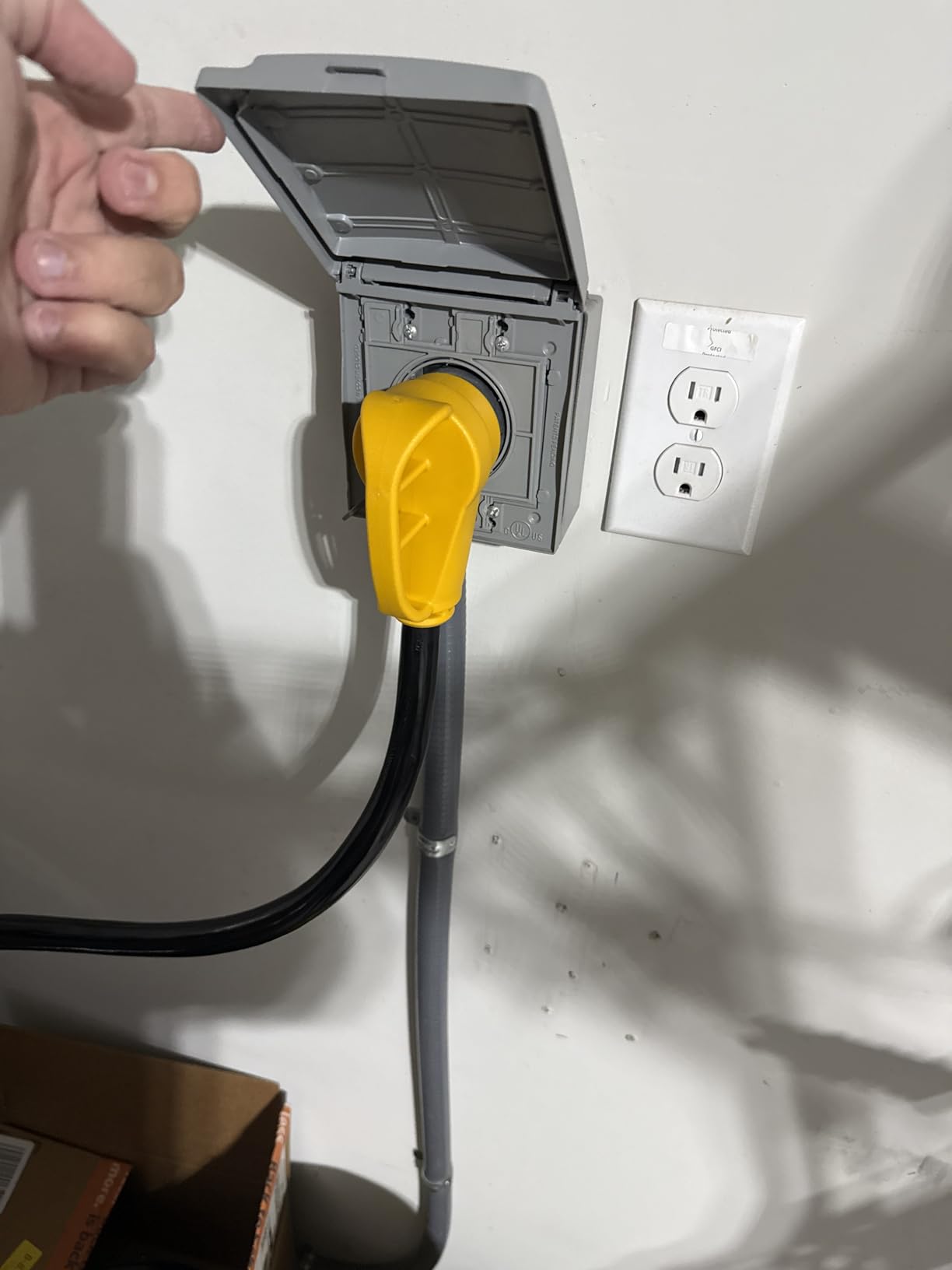 POWGRN NEMA 14-50P to NEMA 14-50R 25FT 50 Amp RV/EV Extension Cord - Customer Photo 1