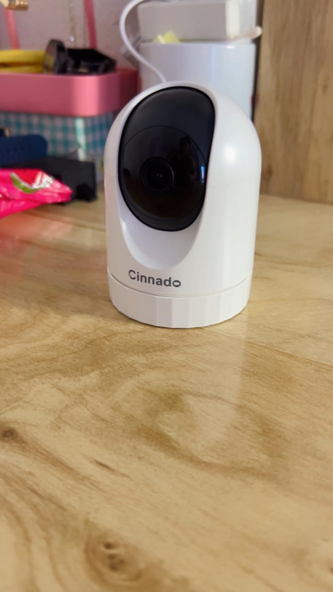 Cinnado 2K Security Camera Indoor for Pet/Dog/Baby with Phone App, D1 1Pack customer photo 1