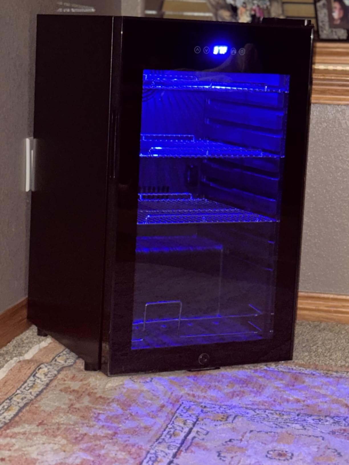 Wine Fridge 24 Inch, 190 Bottles Freestanding or Built-in Wine Cooler Refrigerator with Sliding Rail Shelves, Professional Wine Cellar Low Noise with Upgraded Reversible Door customer photo 2