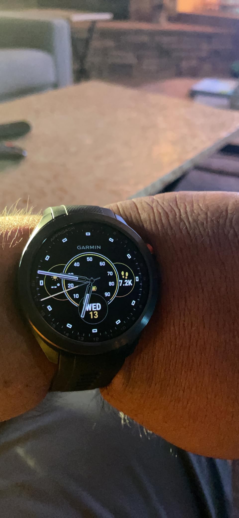 Garmin Approach S70 Golf Smartwatch, Full-Color CourseView Maps AMOLED Display, Advanced Shot Execution & Putt Alignment Customer Review Garmin Approach S70 Golf Smartwatch, Full-Color CourseView Maps AMOLED Display, Advanced Shot Execution & Putt Alignment - Customer Photo 1