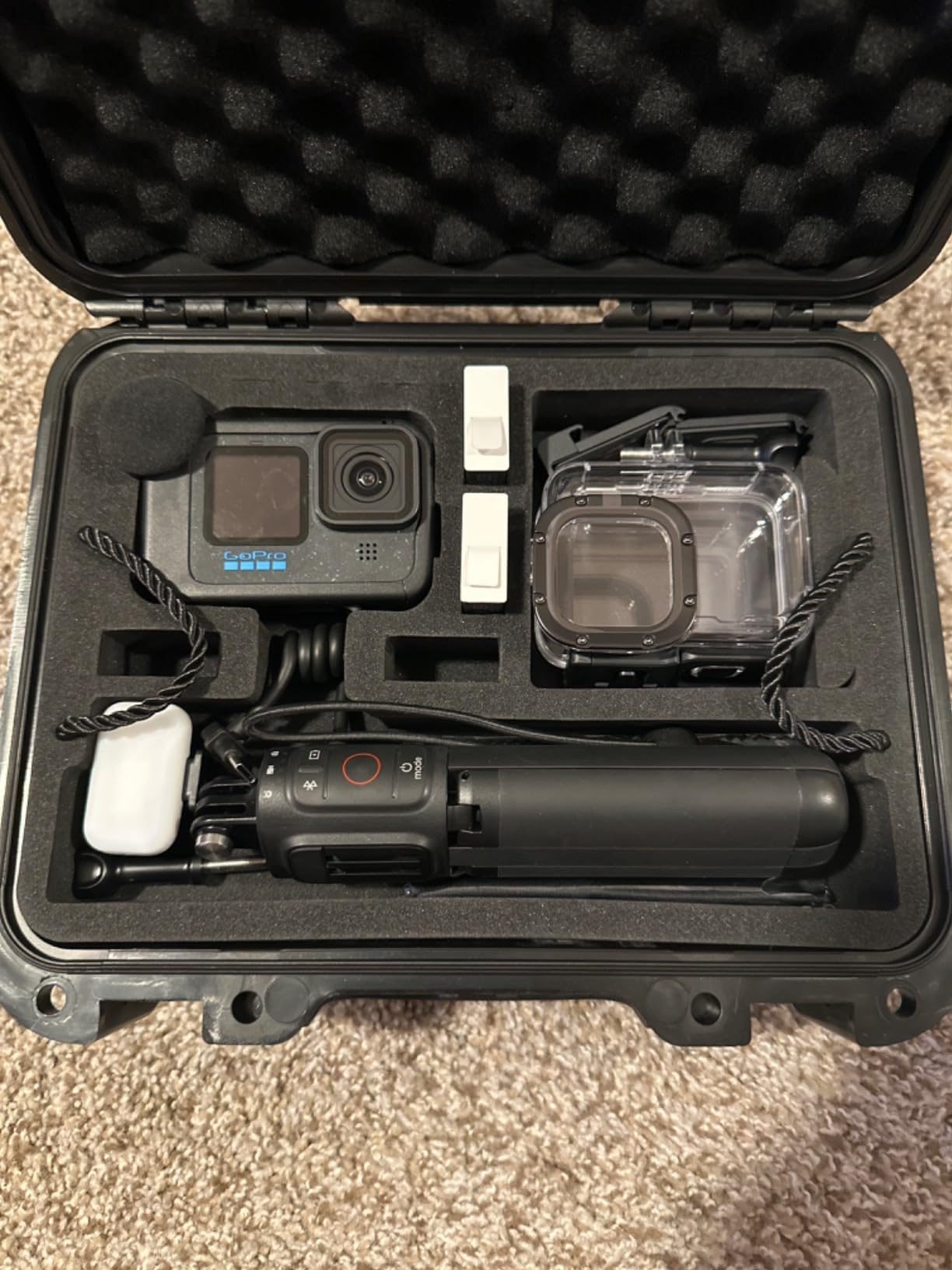 GoPro HERO12 Black Creator Edition - Includes HERO12 Black, Volta (Battery Grip, Tripod, Remote), Media Mod, Light Mod, Enduro Battery, and Carrying Case - Customer Photo 1