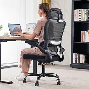 TRALT Office Chair Ergonomic Desk Chair, 330 LBS Home Mesh Office Desk Chairs with Wheels, Comfortable Gaming Chair, High Back Office Chair for Long Hours (White) Customer Review TRALT Office Chair Ergonomic Desk Chair, 330 LBS Home Mesh Office Desk Chairs with Wheels, Comfortable Gaming Chair, High Back Office Chair for Long Hours (White) - Customer Photo 1