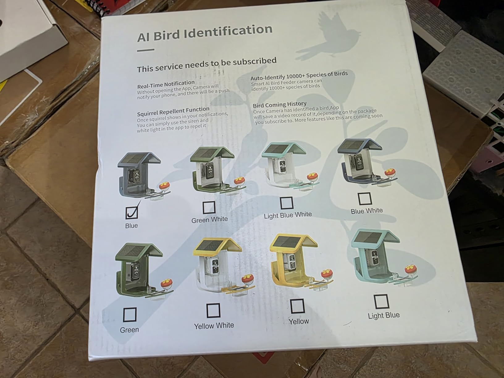 Bird Feeder with Camera Solar Powered: Smart Camera Bird Feeder 2K Live Feed Cam for Outdoor Backyard - AI Identify Auto Capture Videos Pictures, Gifts for Birdlover Mom Dad, 2.4GHz WiFi customer photo 2