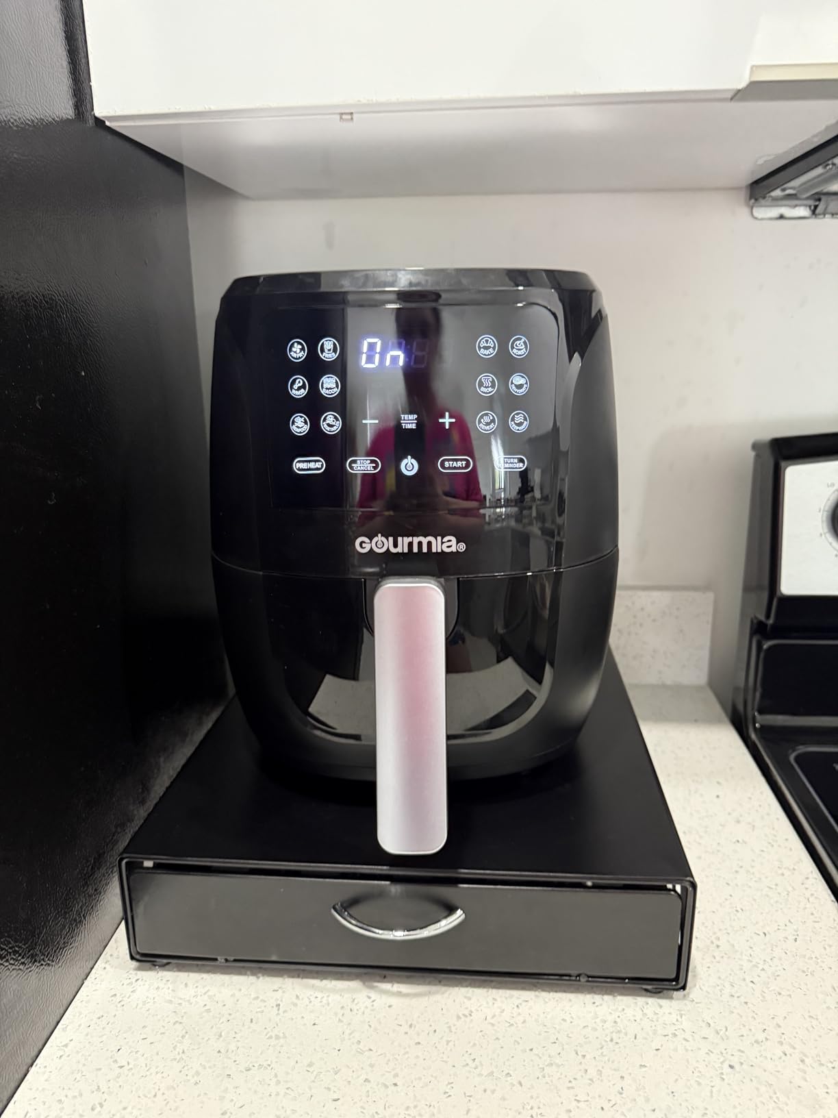 Gourmia Air Fryer - 4 Qt Basket Capacity, 12 Cooking Presets, Black | Digital Display, Touch Controls, 90-400F Adjustable Temperature, Dishwasher-Safe Basket & Crisper Tray customer photo 1