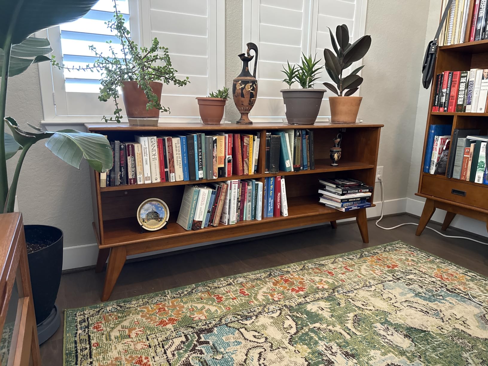 SIMPLIHOME Draper Bookcase - 30 inch Tall Solid Hardwood Low Bookshelf in Teak Brown, Mid-Century Modern Storage for Living Room, Study Room or Office with Tapered Legs and Wide Open Shelves Customer Review SIMPLIHOME Draper Bookcase - 30 inch Tall Solid Hardwood Low Bookshelf in Teak Brown, Mid-Century Modern Storage for Living Room, Study Room or Office with Tapered Legs and Wide Open Shelves - Customer Photo 1
