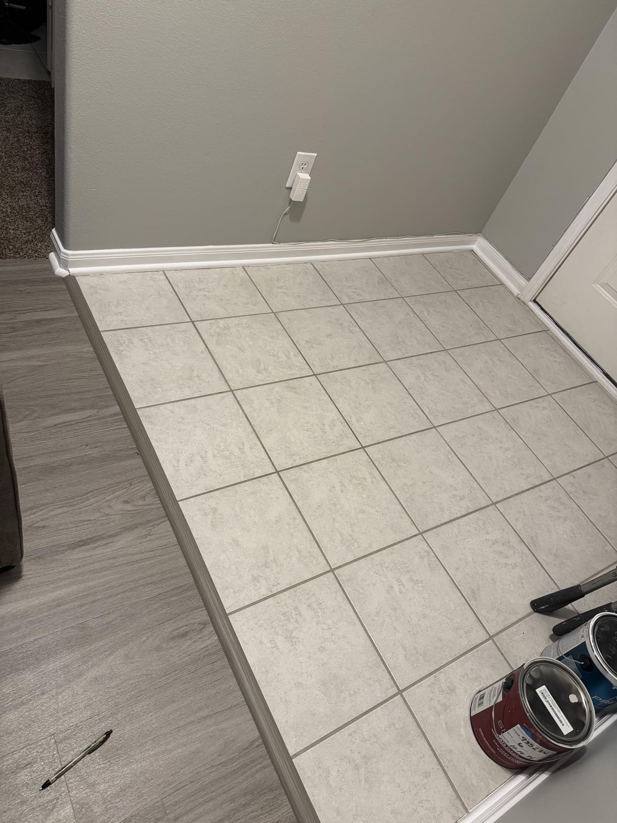 Floor Transition Strip Self Adhesive Carpet Wood Tile Vinyl Flooring Laminate Transition Cover Edge Trim Gap Doorway Threshold for Uneven Floors Heights Within 5 mm (40 inches, Gray Forest) Customer Review Floor Transition Strip Self Adhesive Carpet Wood Tile Vinyl Flooring Laminate Transition Cover Edge Trim Gap Doorway Threshold for Uneven Floors Heights Within 5 mm (40 inches, Gray Forest) - Customer Photo 2