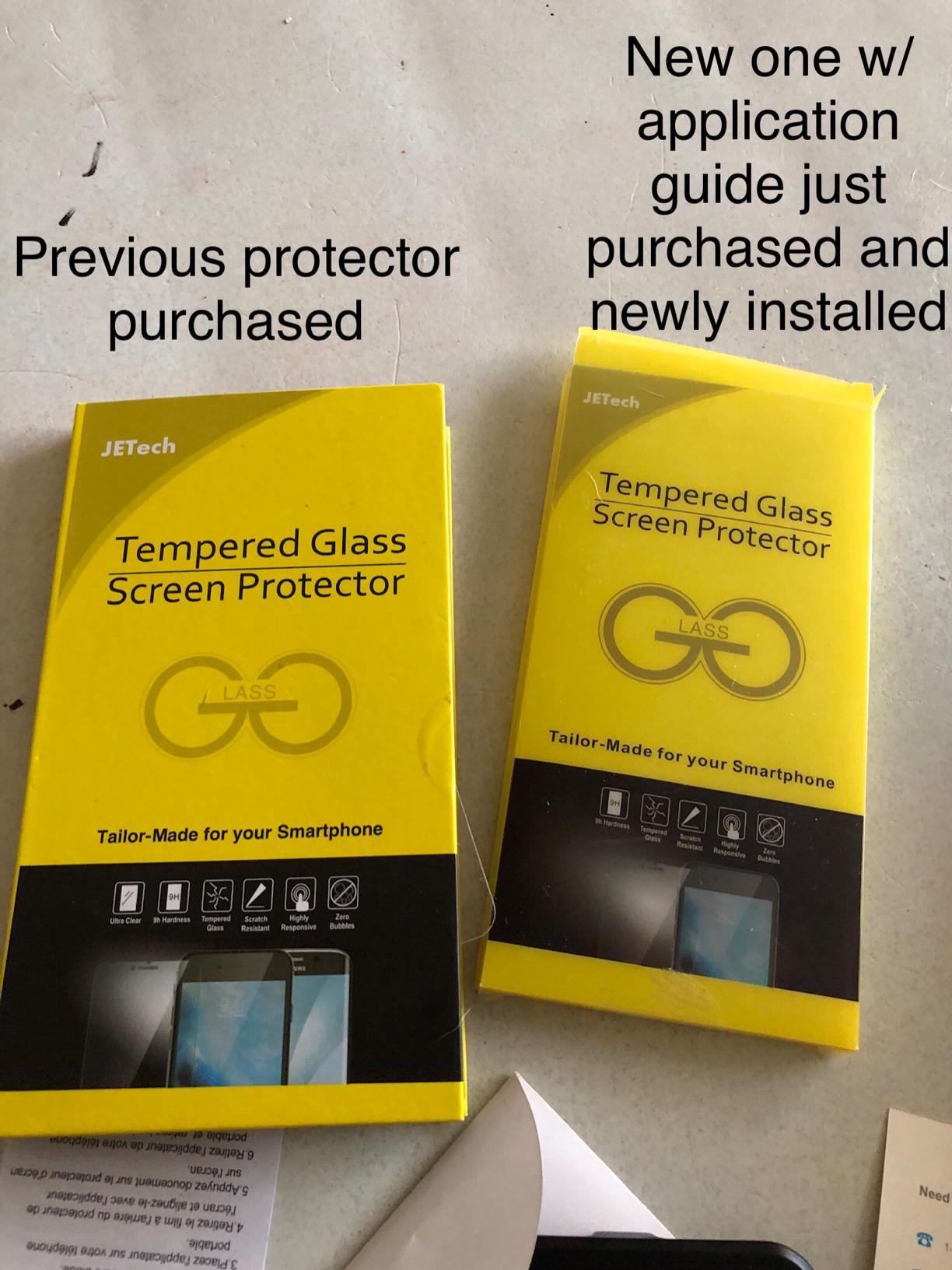 JETech Screen Protector for iPhone 15 6.1-Inch, Bubble Free, Tempered Glass Film with Easy Installation Tool, Case-Friendly, HD Clear, 2-Pack - Customer Photo 3