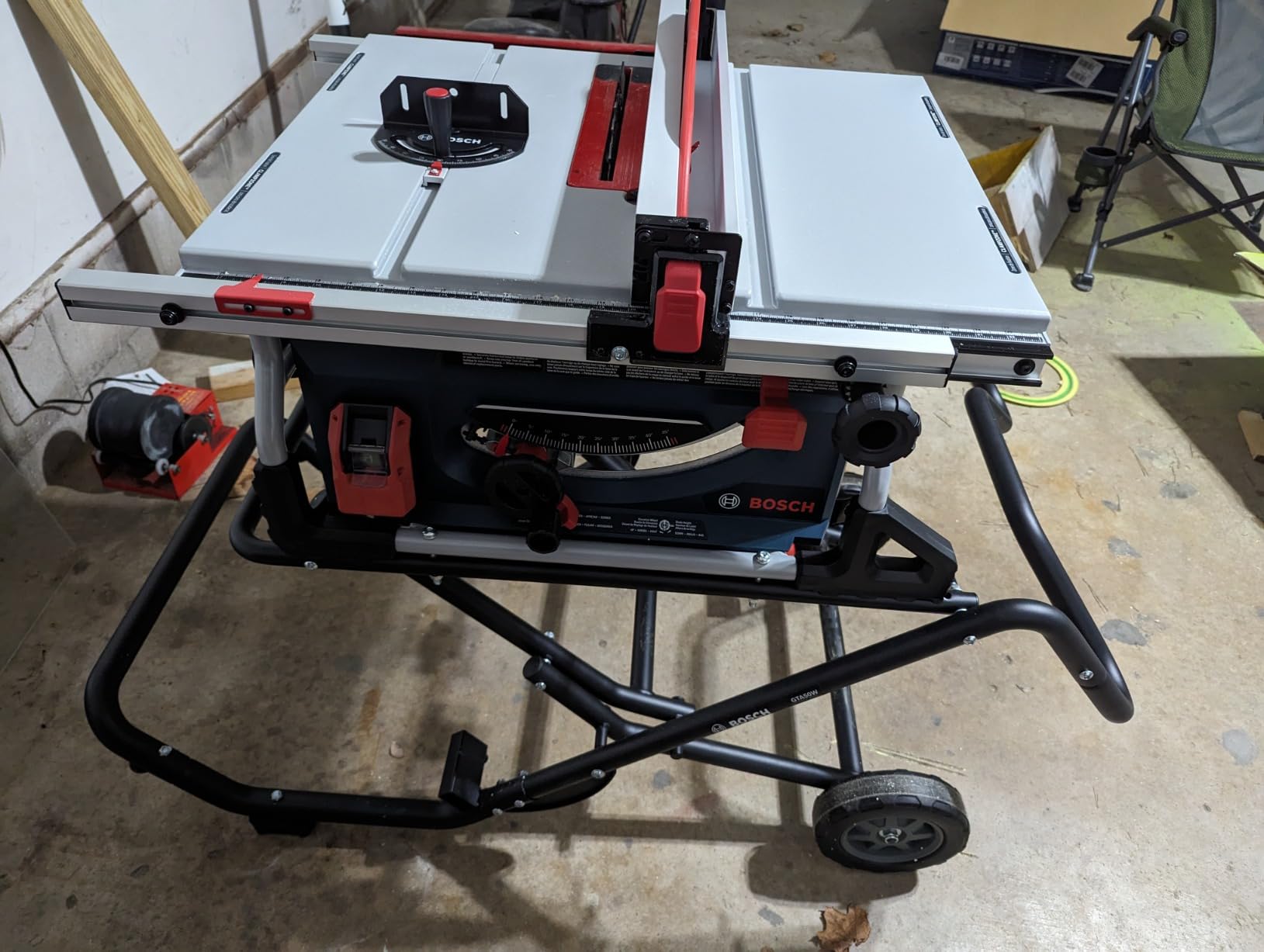 BOSCH GTS15-10 10 Inch Portable Jobsite Table Saw with Gravity-Rise Wheeled Stand, 15 Amp, 32-1/8 Inch Rip Capacity, 4 HP Customer Review BOSCH GTS15-10 10 Inch Portable Jobsite Table Saw with Gravity-Rise Wheeled Stand, 15 Amp, 32-1/8 Inch Rip Capacity, 4 HP - Customer Photo 1