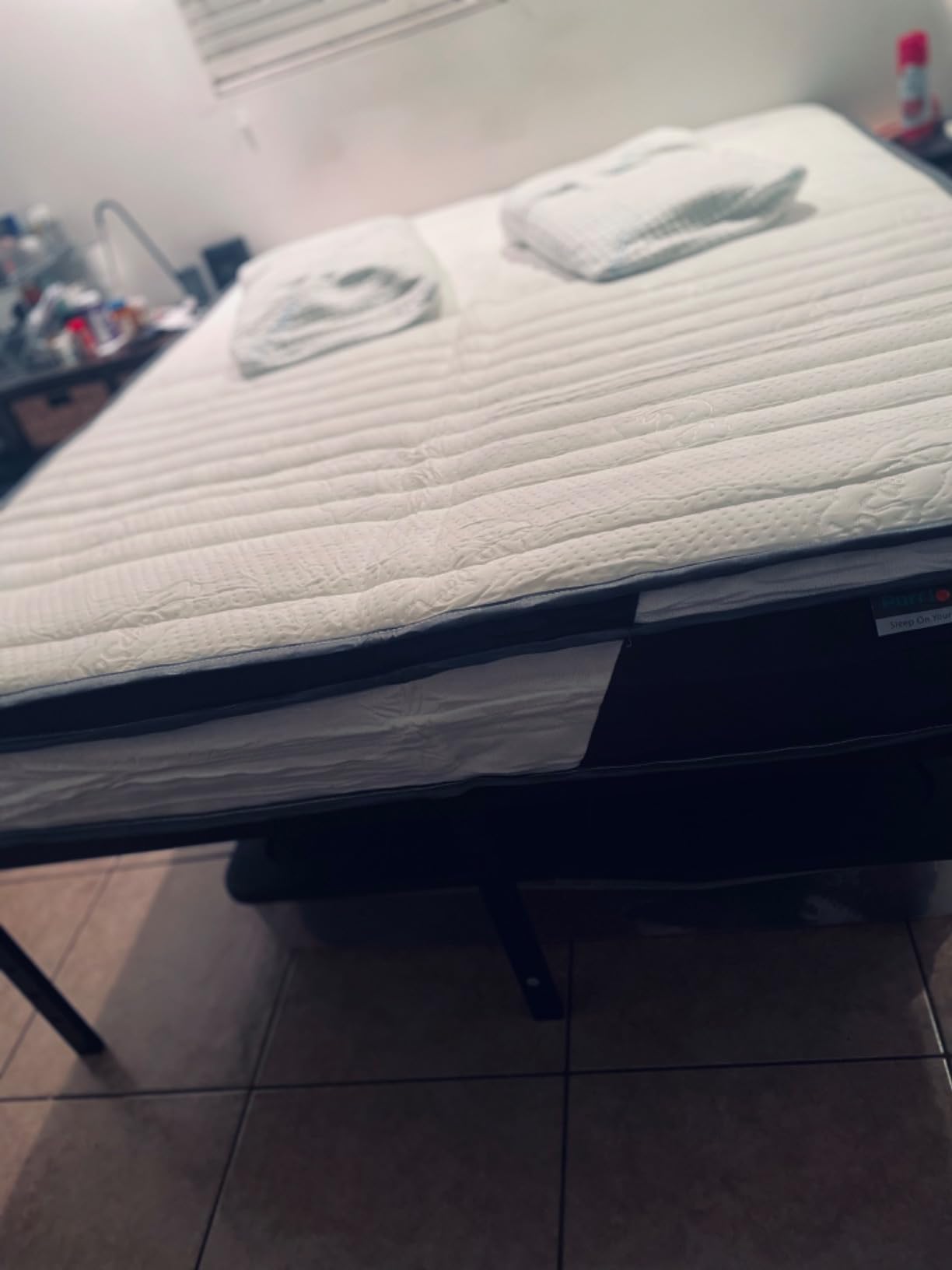 PurrJoys Firm Full Mattress,10 Inch Hybrid Full Mattress in a Box with Gel Memory Foam, Pocket Innerspring, Pressure Relief, Motion Isolation, Non-Fiberglass - Customer Photo 2