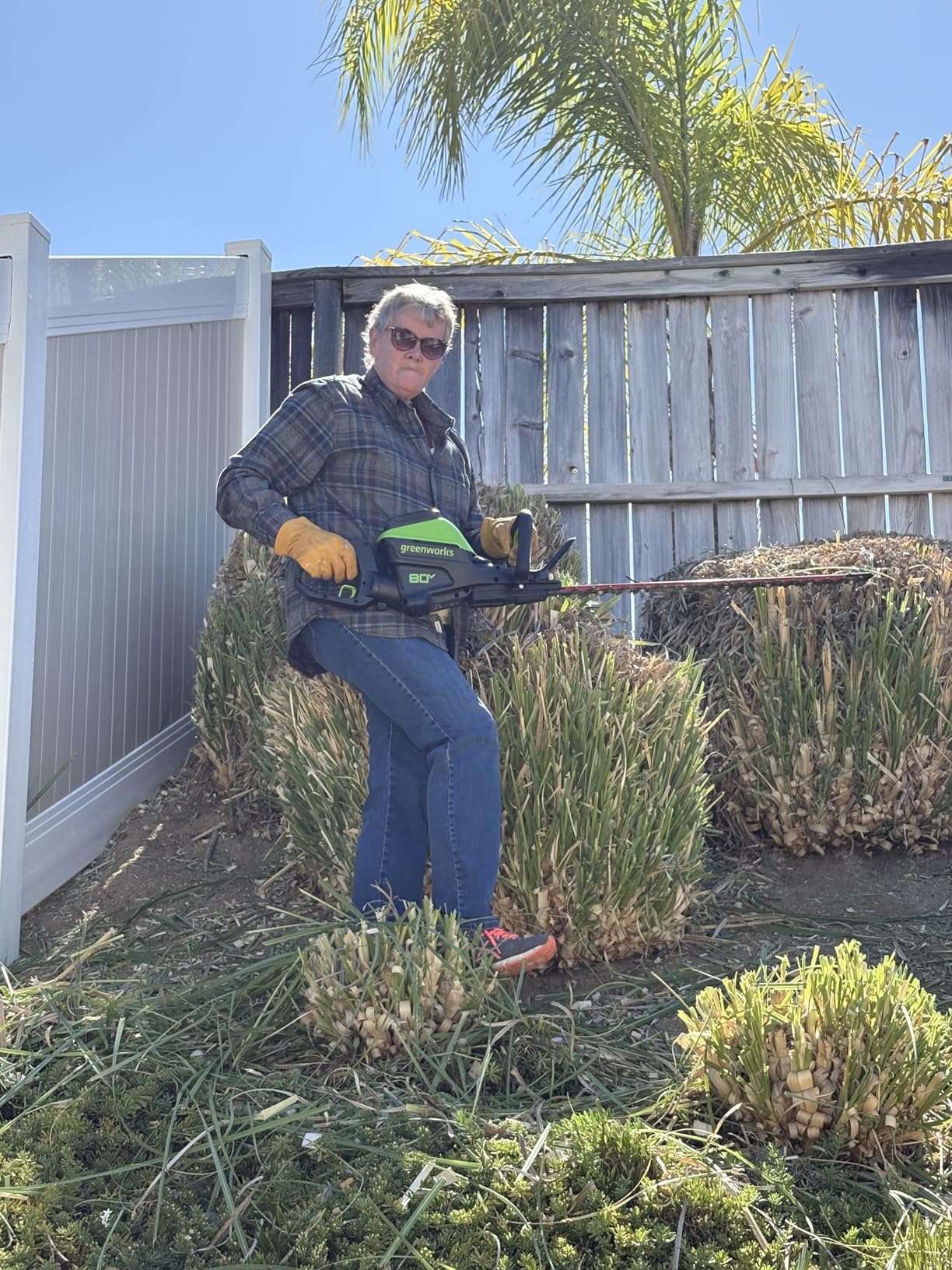 Greenworks 80V 26 in Cordless Hedge Trimmer, 2.0 Ah Battery and Charger customer photo 1