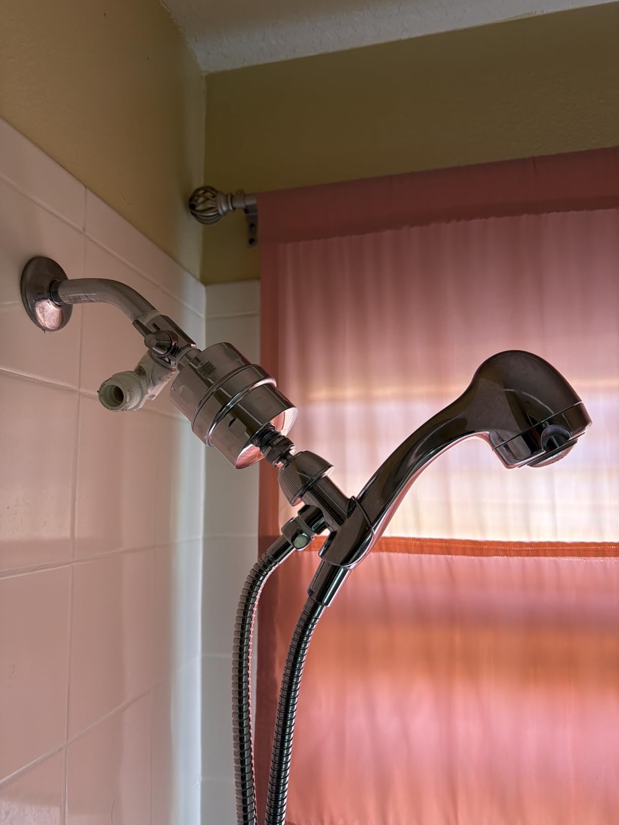 HammerHead Showers® Solid Metal Shower Head Filter – KDF 55 Shower Filter, High Pressure Universal Shower Filters to Remove Toxic Chemicals – Removes Chlorine and Heavy Metals – Chrome Customer Review HammerHead Showers® Solid Metal Shower Head Filter – KDF 55 Shower Filter, High Pressure Universal Shower Filters to Remove Toxic Chemicals – Removes Chlorine and Heavy Metals – Chrome - Customer Photo 1
