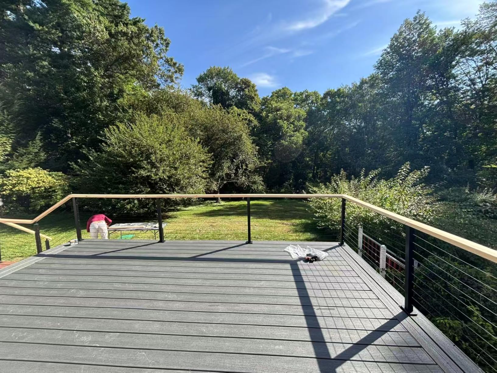 Muzata 8-12ft Modular Cable Railing Kit for Deck Surface Mount 36in RW17 customer photo 1