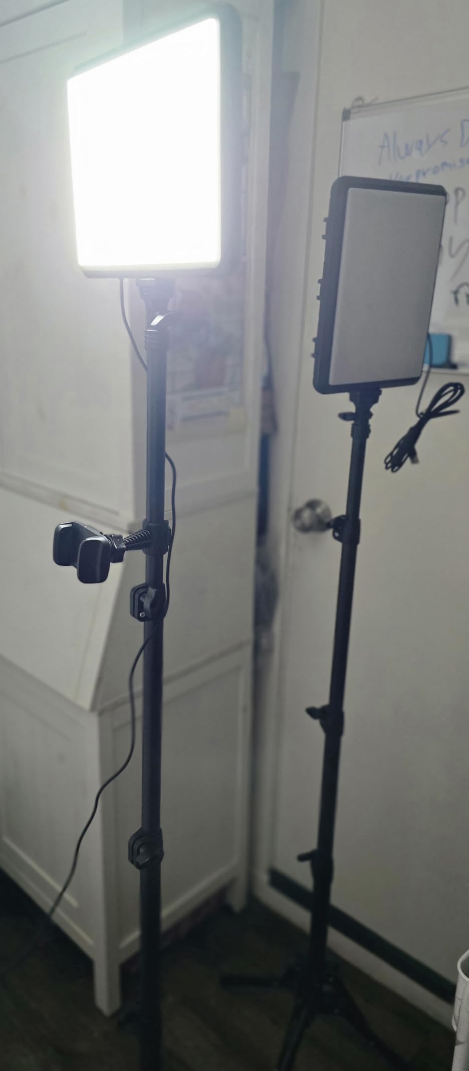 2-Pack Photography Lighting Kit, NiceVeedi 25W LED Video Light Kit, 2900-7000K Dimmable Studio Light with Tripod Stand, 73