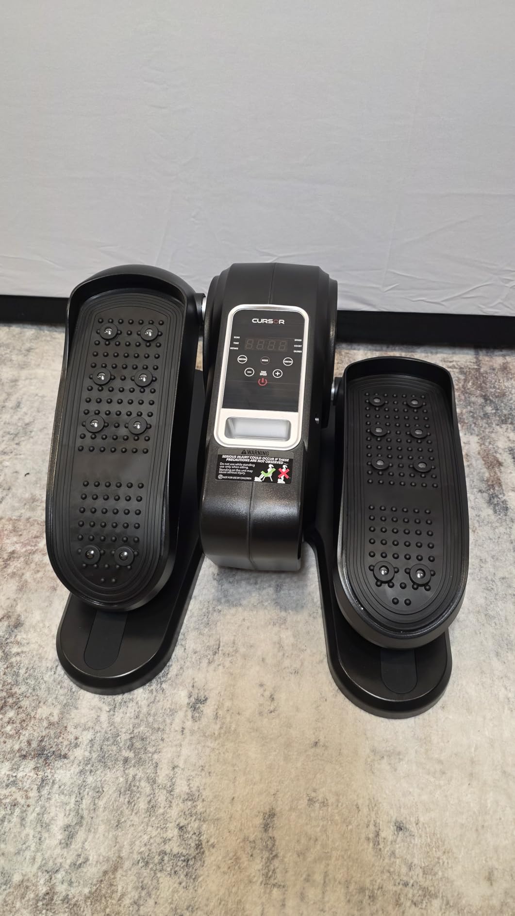Under Desk Elliptical Machine, Electric Leg Exerciser as Seen on Tv for Seniors, Quiet Portable Seated Pedal Exerciser with Remote Control, 12 Speeds, Auto & HR Mode for Home Office - Customer Photo 2