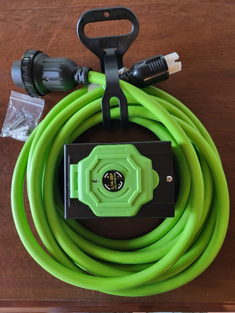 Seeutek 50 Amp Generator Cord, 4 Prong 50 FT Generator Extension Cord with Pre-drilled Power Inlet Box & Interlock Kit - Customer Photo 1