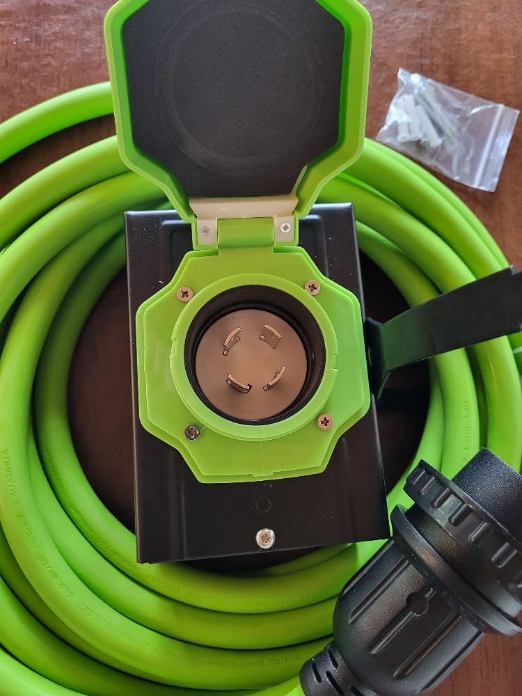 Seeutek 50 Amp Generator Cord, 4 Prong 50 FT Generator Extension Cord with Pre-drilled Power Inlet Box & Interlock Kit - Customer Photo 2