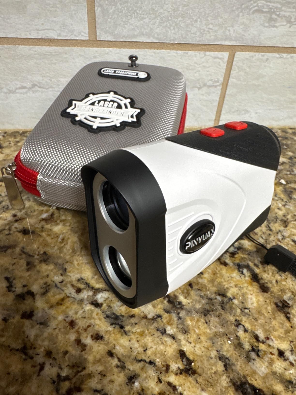 Golf Rangefinder with Slope,1200 Yards Laser Range Finder Golfing,7X Magnification,Flag Lock Vibration,Rechargeable Range Finders with Magnet Stripe,Continuous Scan Mode,High Precision Measurement. Customer Review Golf Rangefinder with Slope,1200 Yards Laser Range Finder Golfing,7X Magnification,Flag Lock Vibration,Rechargeable Range Finders with Magnet Stripe,Continuous Scan Mode,High Precision Measurement. - Customer Photo 1