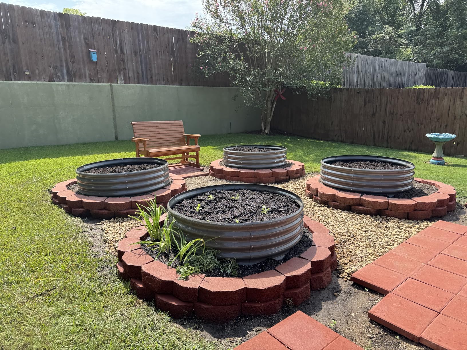 A ANLEOLIFE 8x4x2ft Galvanized Raised Garden Bed Kit, Oval Metal Deep Root Planters for Outdoor Plants Vegetables Flowers Herb, Large Bottomless, 478 Gallon Capacity- Quartz Grey customer photo 1