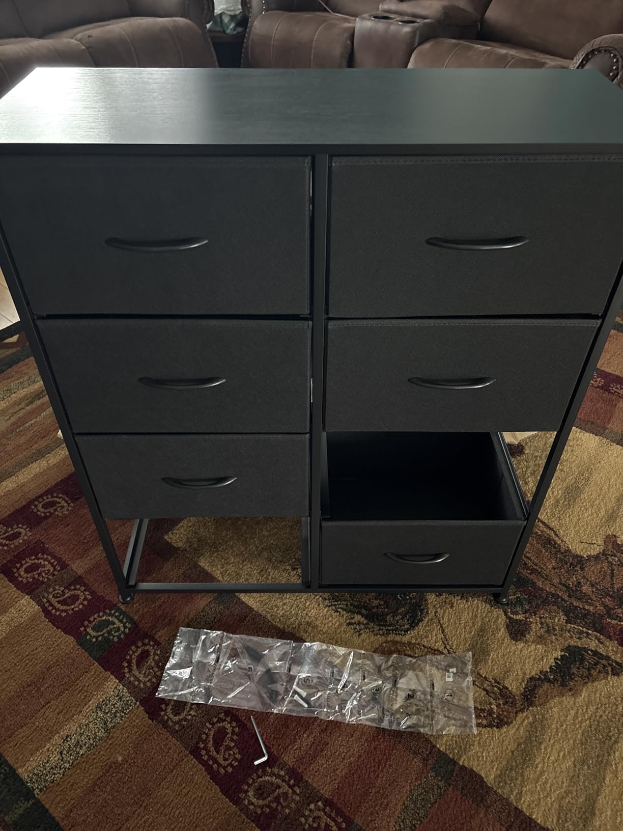 Sweetcrispy Dresser, Dresser for Bedroom Drawer Organizer Storage Drawers, Fabric Storage Tower with 8 Drawers, Chest of Drawers with Steel Frame, Wood Top for Nursery, Living Room, Closet - Customer Photo 2