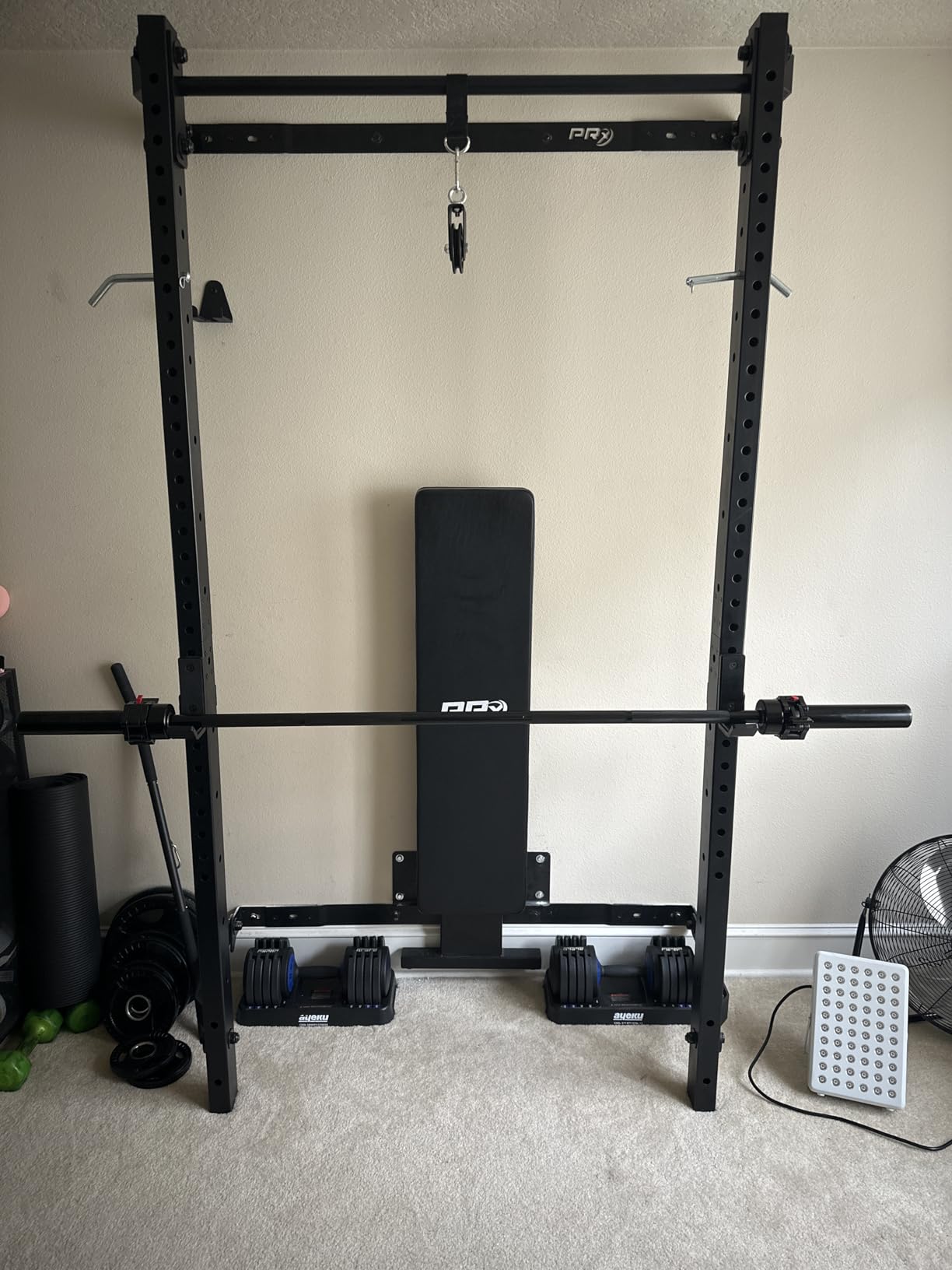 RitFit Barbell Weight Set - 4/6FT Olympic Barbell with Weight Plates (55-275LB Total) - Weightlifting Equipment for Squats, Curls, Deadlifts, Presses, Hip Thrusts - Customer Photo 1