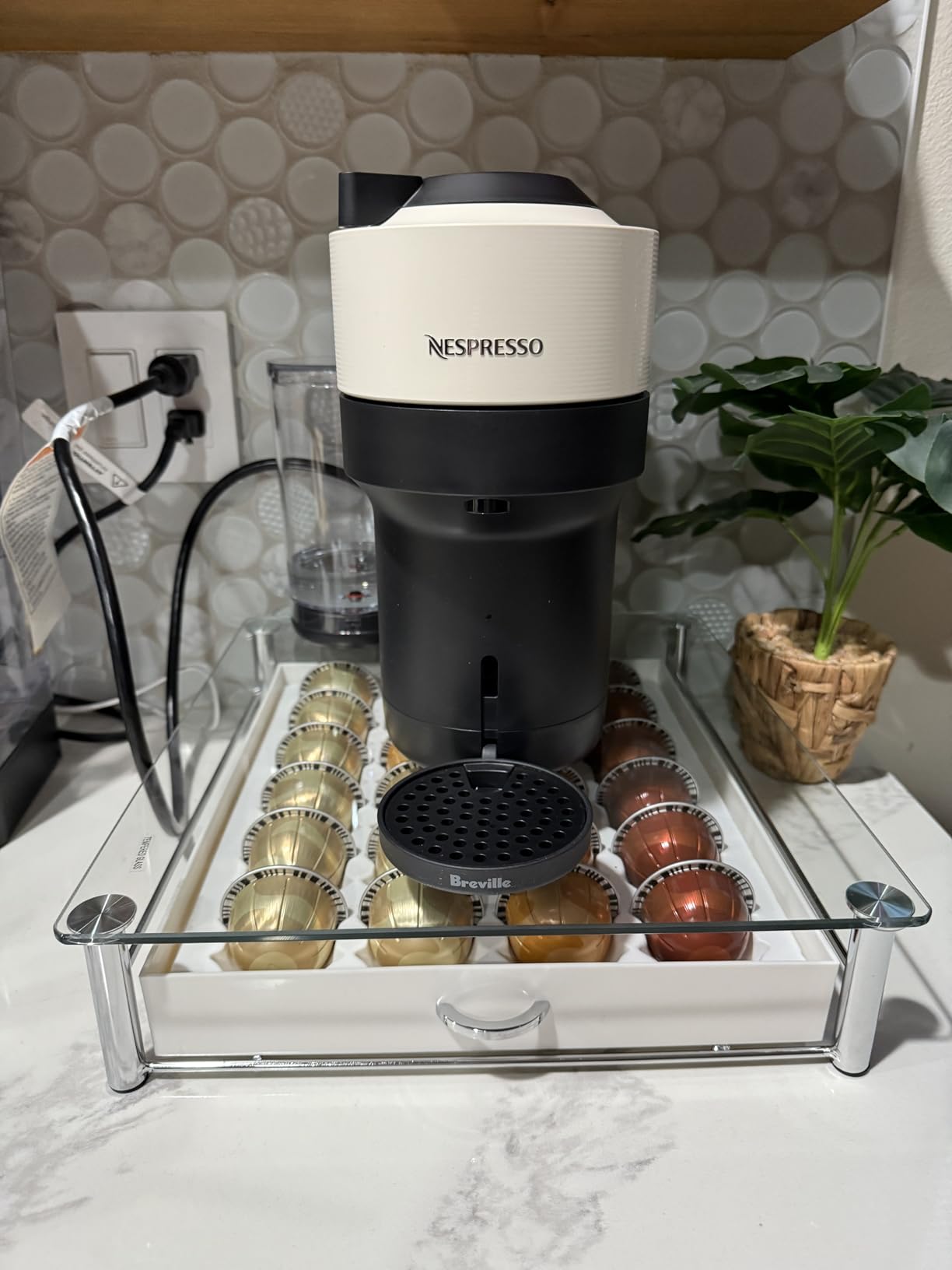 Nespresso Vertuo Pop+ Coffee and Espresso Maker by Breville, Coconut White - Customer Photo 4