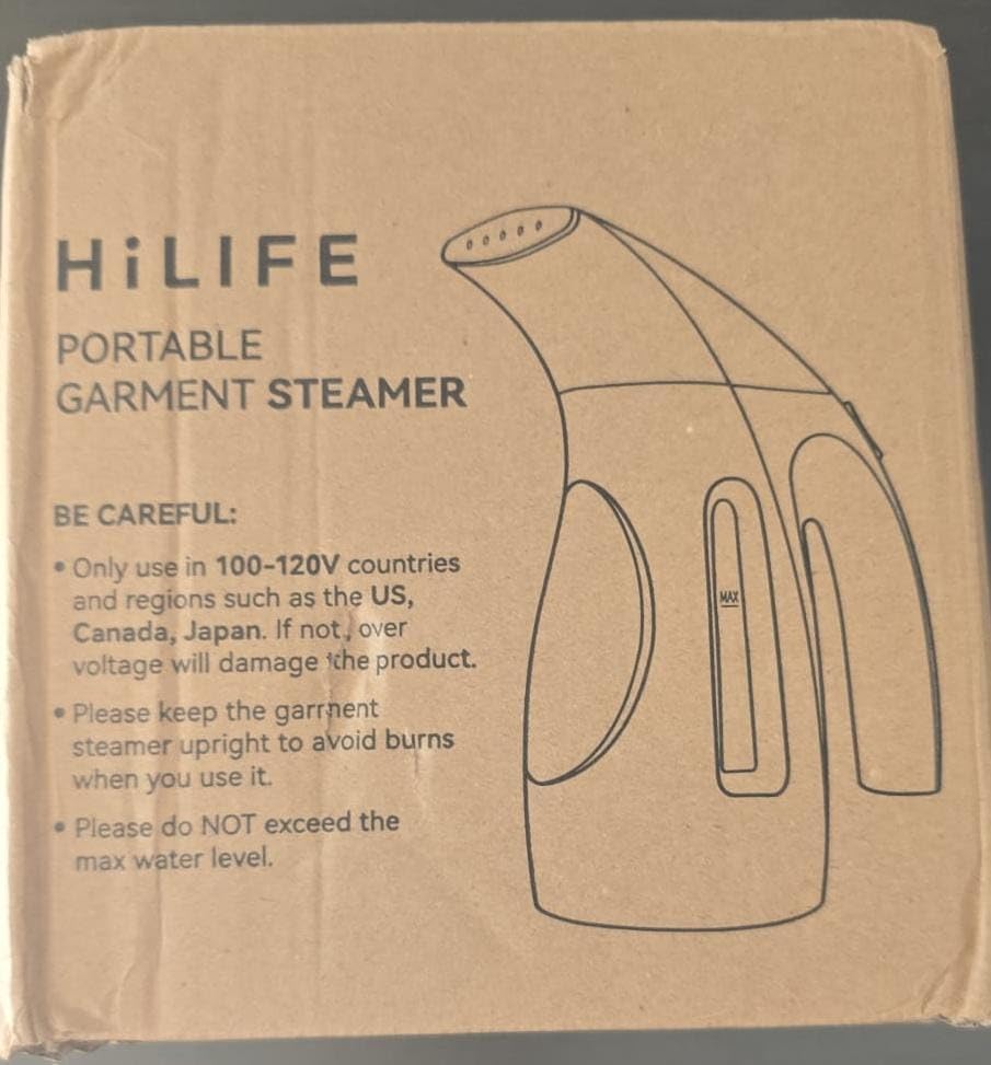 HiLIFE Upgraded Steamer for Clothes, Handheld Portable Design, 1100W Powerful Steam, 300ml Larger Tank & No Leak Design, 30S Fast Heat-up, Quick Wrinkle Remover, Compact Size for Travel, ONLY 120V - Customer Photo 1