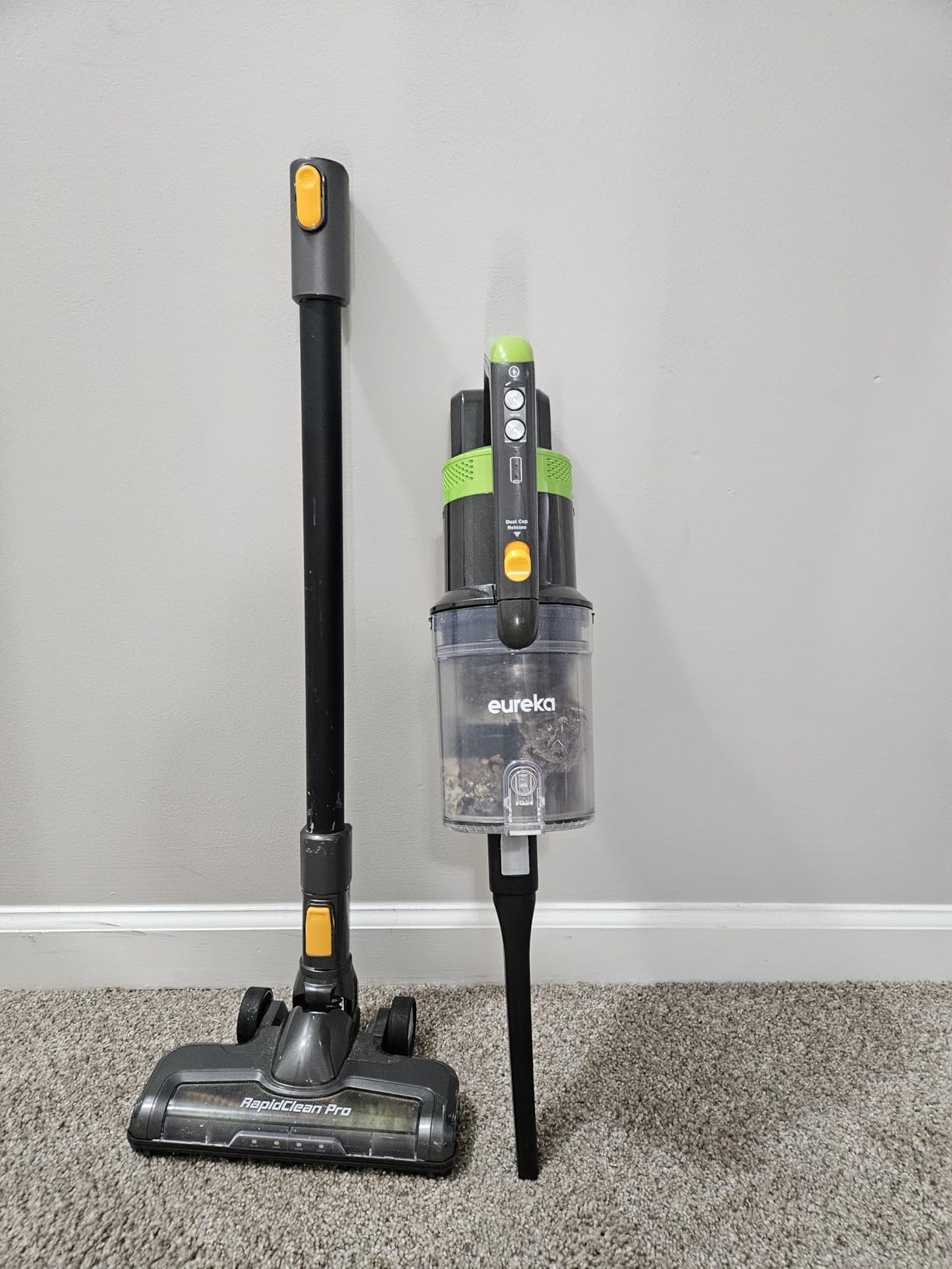 Eureka RapidClean Pro NEC280TL Cordless Stick Vacuum Cleaner – Lightweight 5.3 lbs, 40-Min Runtime, LED Headlights, 3 Power Modes, Ideal for Pet Hair, Hard Floors & Carpets Customer Review Eureka RapidClean Pro NEC280TL Cordless Stick Vacuum Cleaner – Lightweight 5.3 lbs, 40-Min Runtime, LED Headlights, 3 Power Modes, Ideal for Pet Hair, Hard Floors & Carpets - Customer Photo 1