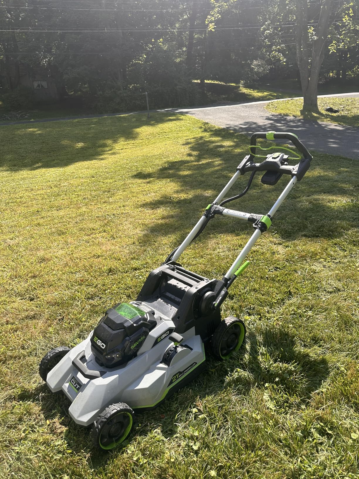EGO POWER+ Electric Lawn Mower, Self-Propelled Cordless with Select Cut and Touch Drive, Includes (2) 56V 6.0Ah Batteries and Rapid Charger - LM2134SP-2 Customer Review EGO POWER+ Electric Lawn Mower, Self-Propelled Cordless with Select Cut and Touch Drive, Includes (2) 56V 6.0Ah Batteries and Rapid Charger - LM2134SP-2 - Customer Photo 1