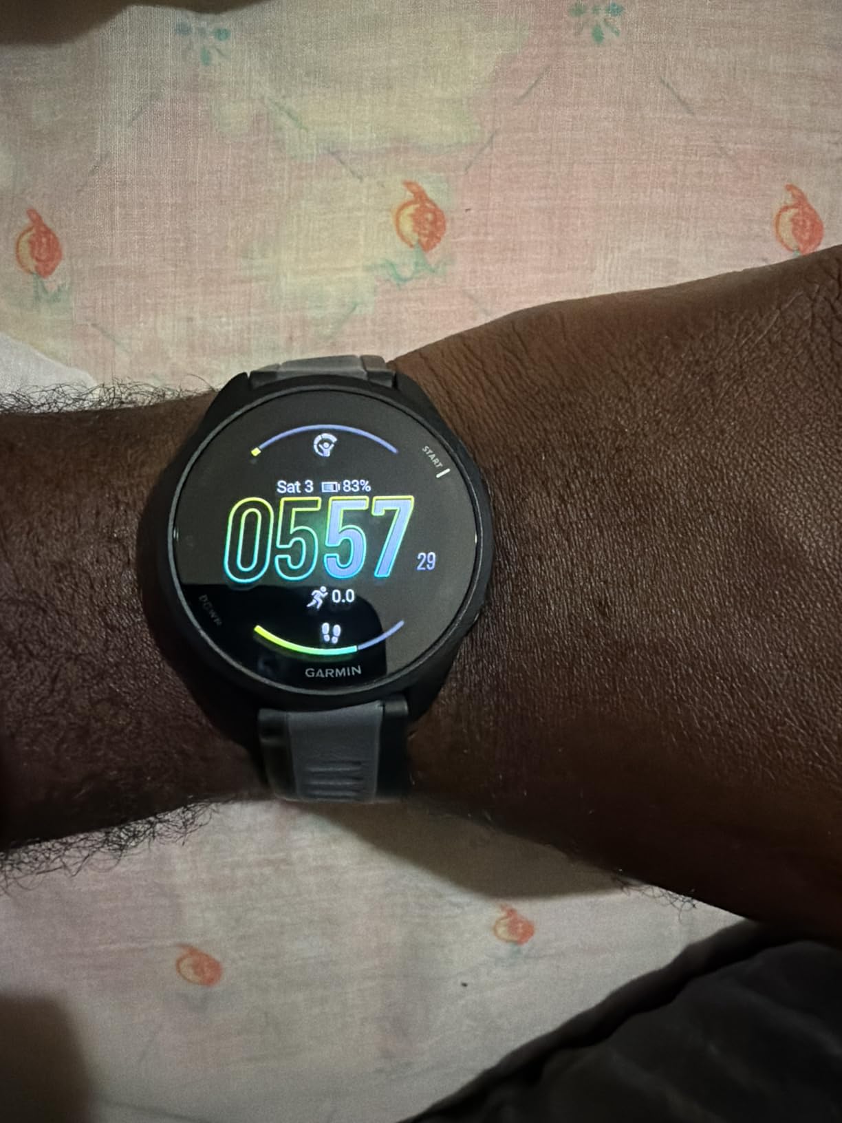 Forerunner 165 Music, Running Smartwatch, Colorful AMOLED Display, Training Metrics and Recovery Insights, Music on Your Wrist, Black customer photo 2