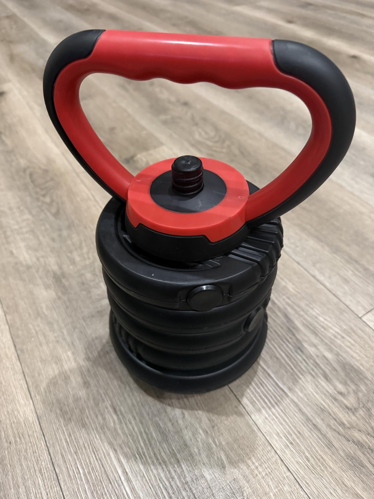 UNNMIIY Adjustable Dumbbells, 20/30/45/70/90lbs Free Weight Set with Connector,5 in1 Dumbbells Set Used as Barbell,Kettlebells,Push up Stand,Fitness Exercises for Home Gym Suitable Men/Women - Customer Photo 2