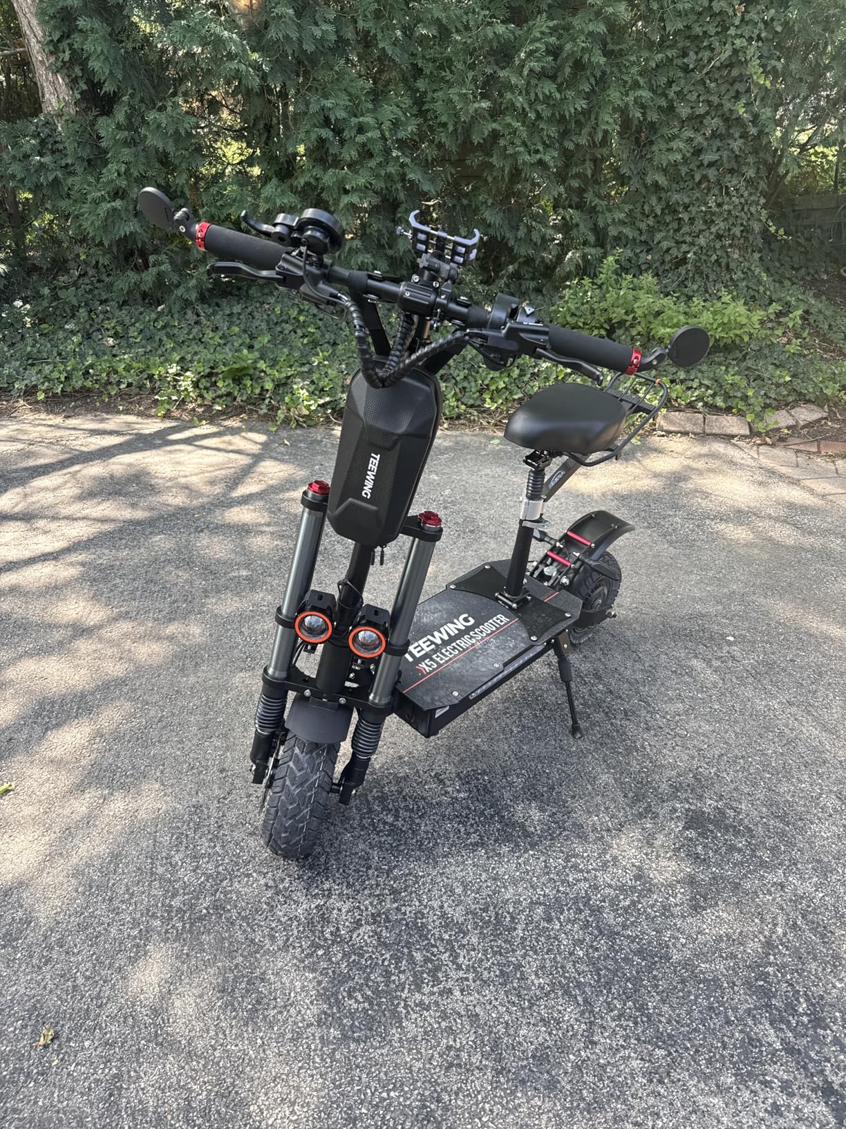 Electric Scooter, Teewing X5 55mph Adult Scooters, with Seat - 6000W Dual Motor, 75 Miles Long Range & 60V38AH Lithium Battery, 11 inch Tubeless Hybrid Tires - Customer Photo 2