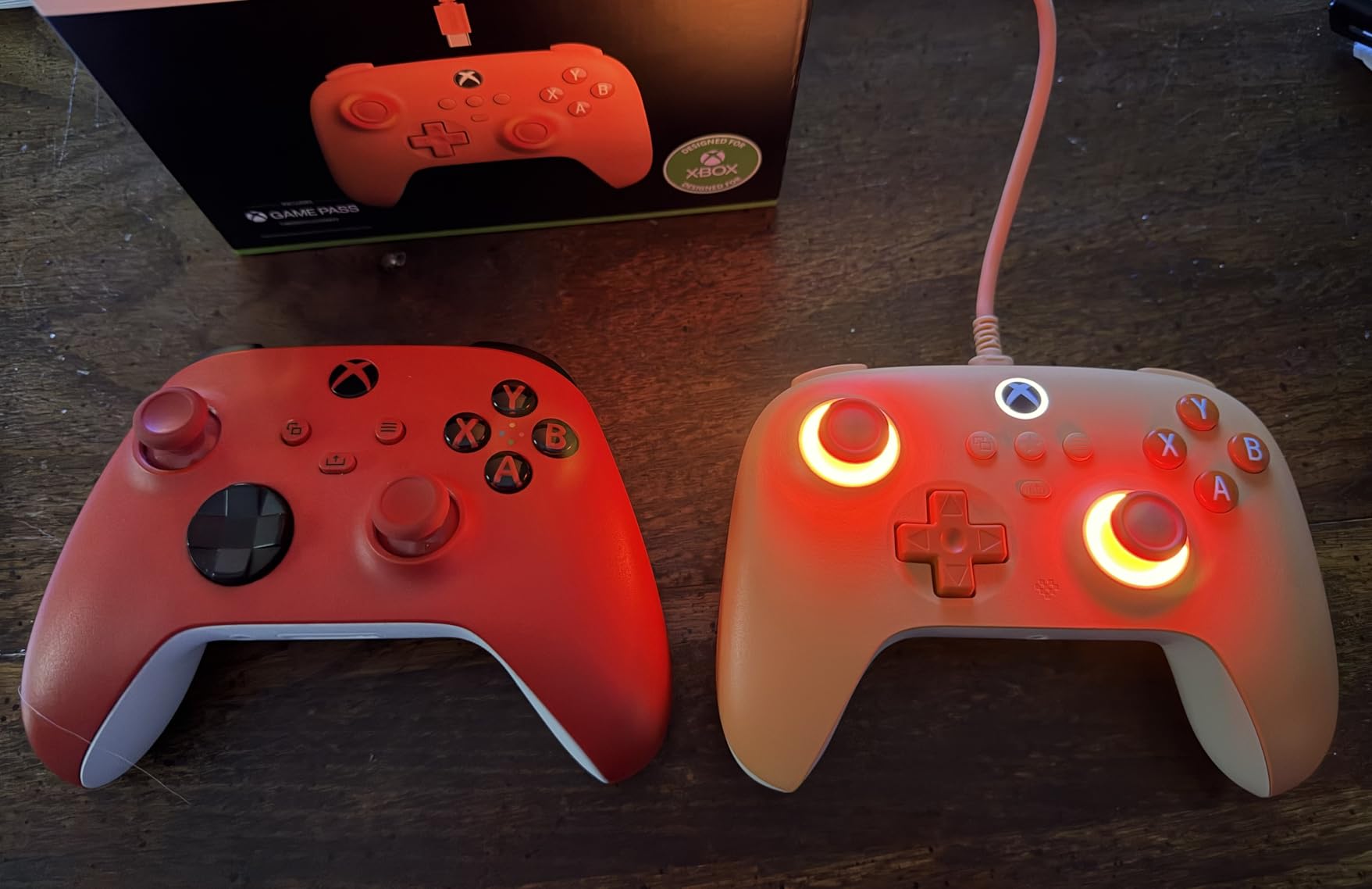 8BitDo Ultimate C Wired Controller for Xbox with Hall Effect Joysticks and Triggers, RGB Lighting Fire Ring, Compatible with Xbox Series X|S, Xbox One, Windows 10/11 - Officially Licensed (Dark Gray) customer photo 2