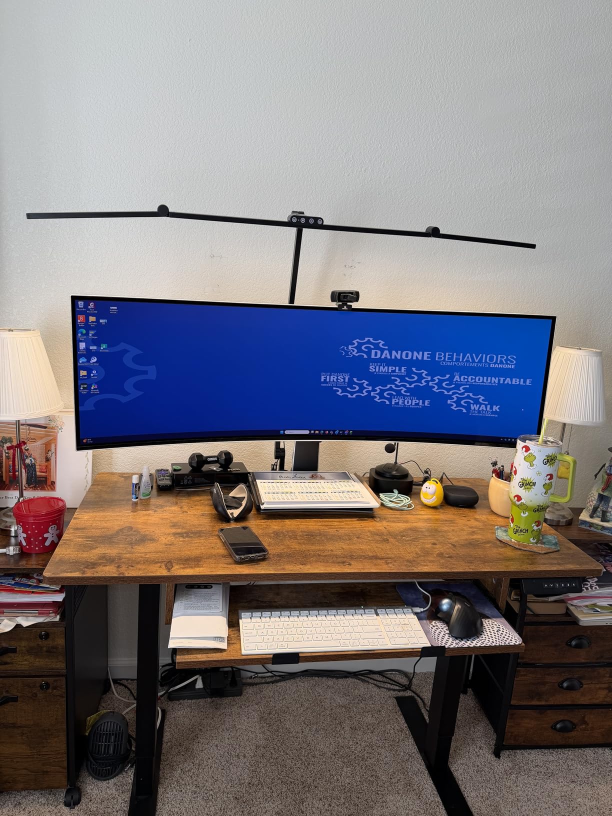 3000 Lumen Ultra Bright Architect Desk Lamp with Clamp, 36W Tall Overhead Led Desk Light for Home Office, 47Inch Long Dimmable Computer Monitor Light Bar with Remote for Table Desktop Drafting Customer Review 3000 Lumen Ultra Bright Architect Desk Lamp with Clamp, 36W Tall Overhead Led Desk Light for Home Office, 47Inch Long Dimmable Computer Monitor Light Bar with Remote for Table Desktop Drafting - Customer Photo 1