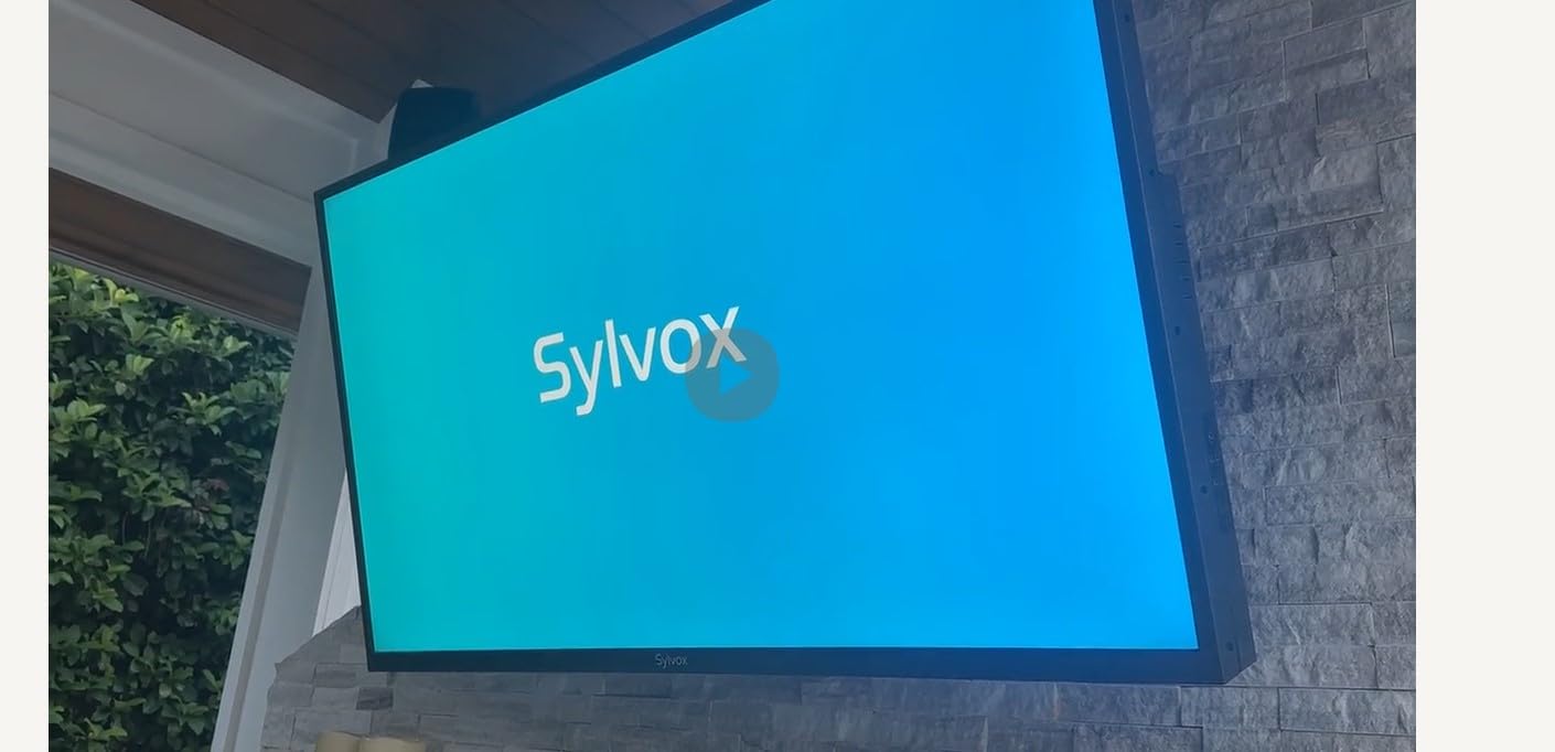 SYLVOX Outdoor TV, 55 inch Smart TV Waterproof Outdoor TVs, 4K Weatherproof Television for Outside, Support Google Assistant, Chromecast, 1000 nit Brightness Partial Sun (Deck Pro 2.0/2024) customer photo 2