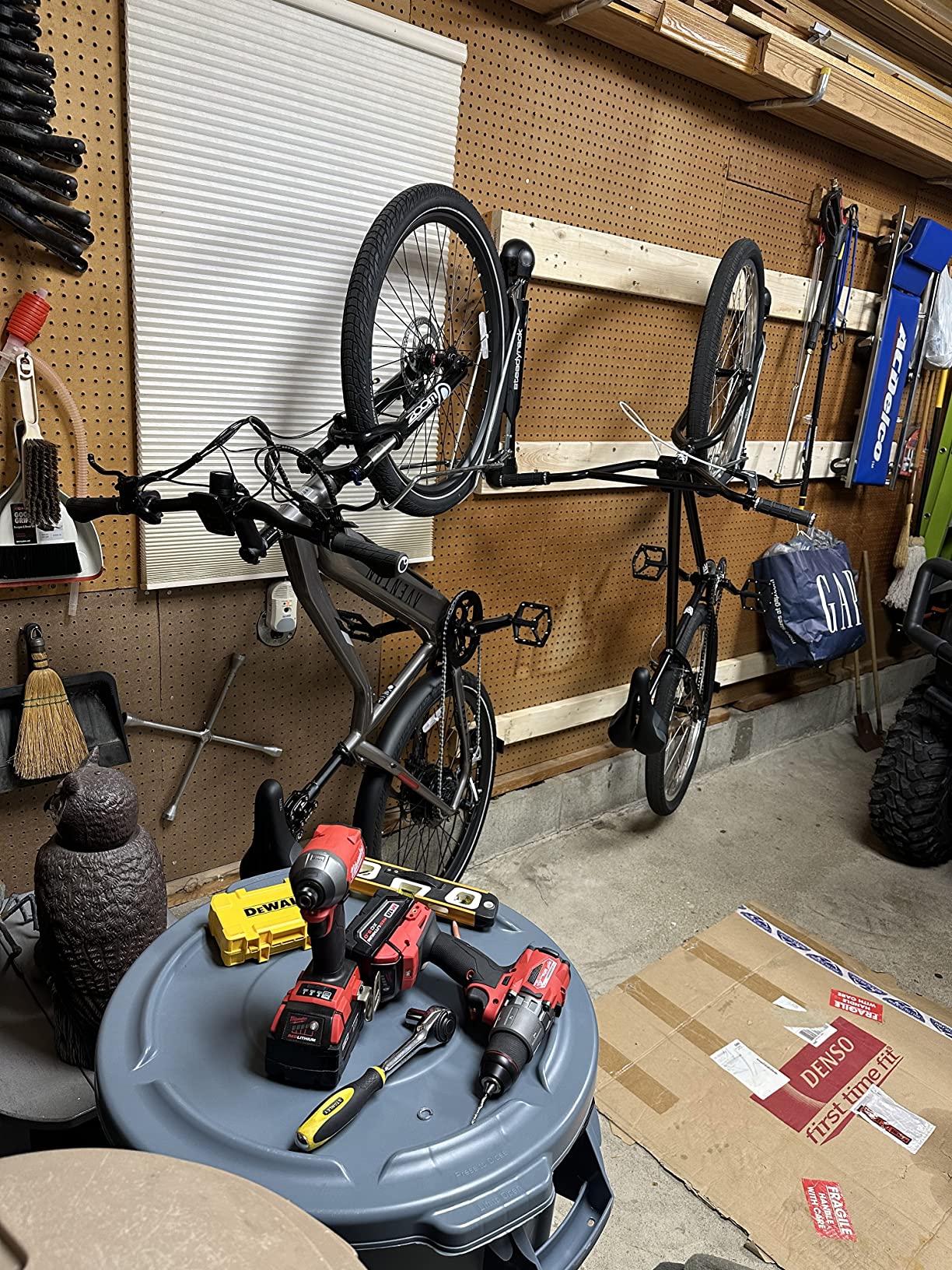 Steadyrack Bike Rack for Mountain Bikes - The Original Wall Mounted Vertical Bike Storage - Fits Wide Tires - Space Saving Pivot Design - Heavy-Duty Steel Rack for Indoor Garage, Apartment or Home Use customer photo 2