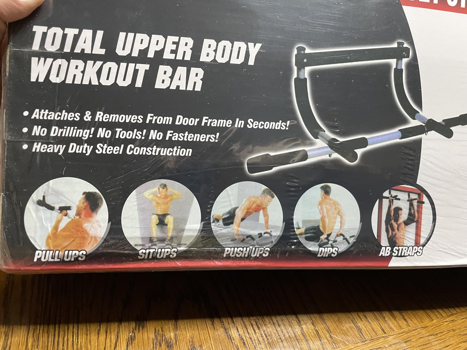 Upgrade Pull Up Bar for Doorway - Max Capacity 330 lbs, Portable Upper Body Workout Bar for Strength Training Customer Review Upgrade Pull Up Bar for Doorway - Max Capacity 330 lbs, Portable Upper Body Workout Bar for Strength Training - Customer Photo 2
