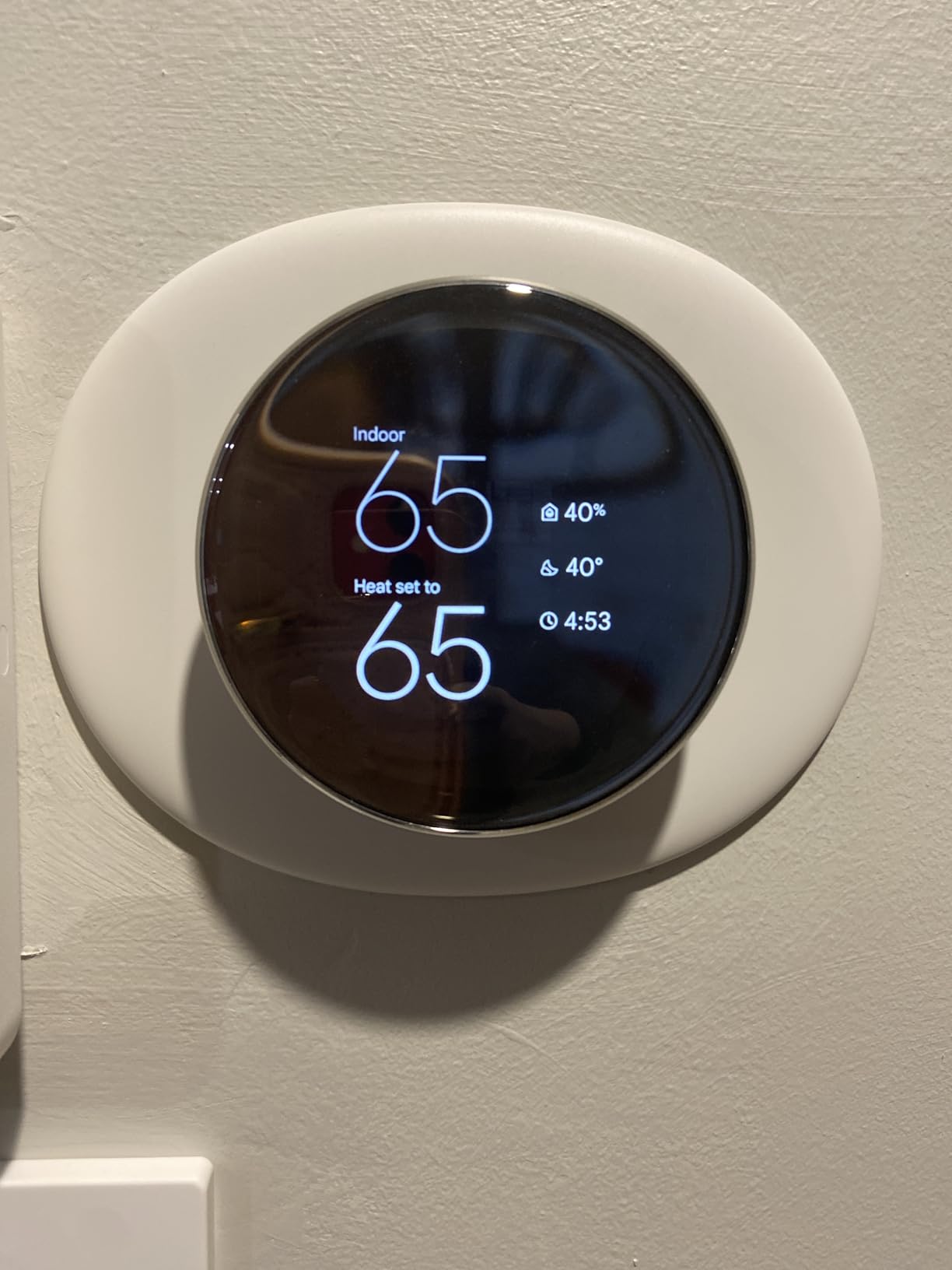 Google Nest Learning Thermostat (4th gen) + Nest Temperature Sensor (2nd gen) - Obsidian customer photo 1